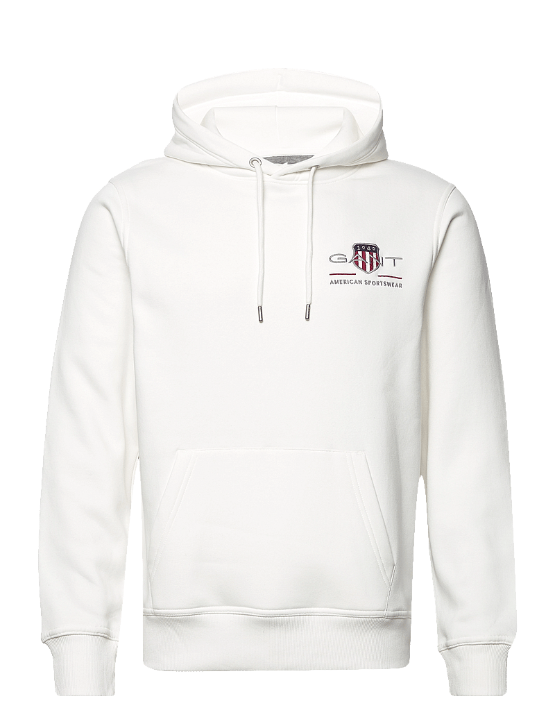 GANT - REG MEDIUM ARCHIVE SHIELD HOODIE - hættetrøjer - eggshell - 1