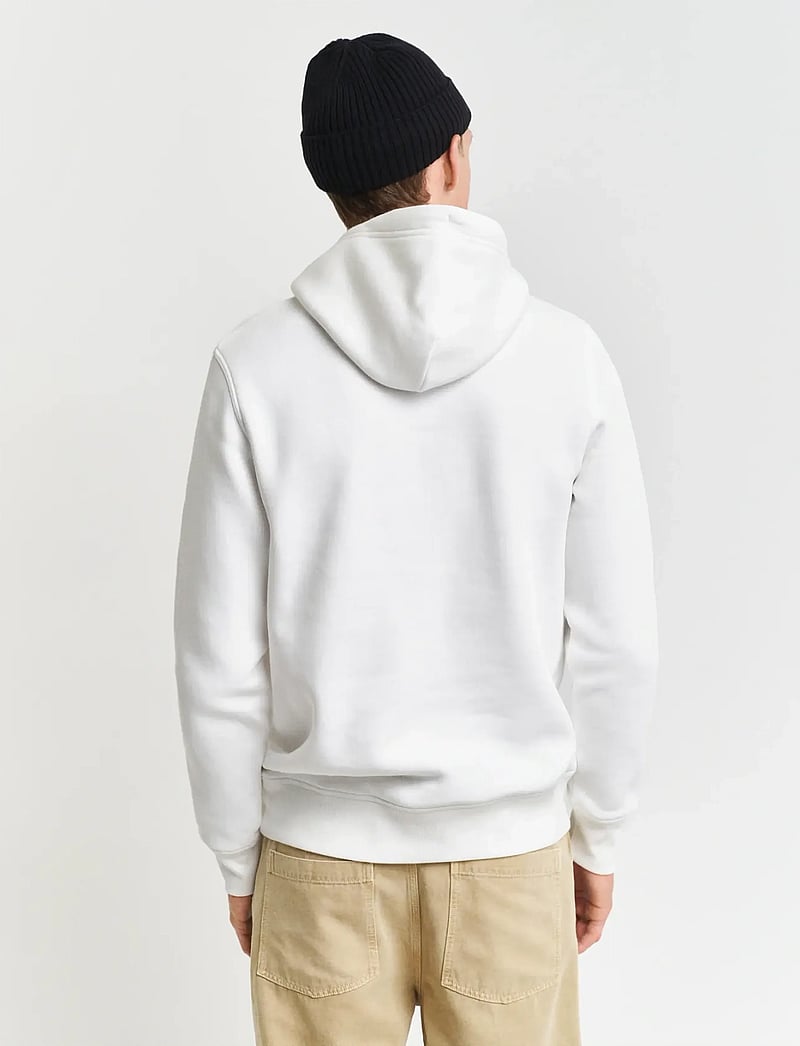 GANT - REG MEDIUM ARCHIVE SHIELD HOODIE - hættetrøjer - eggshell - 3