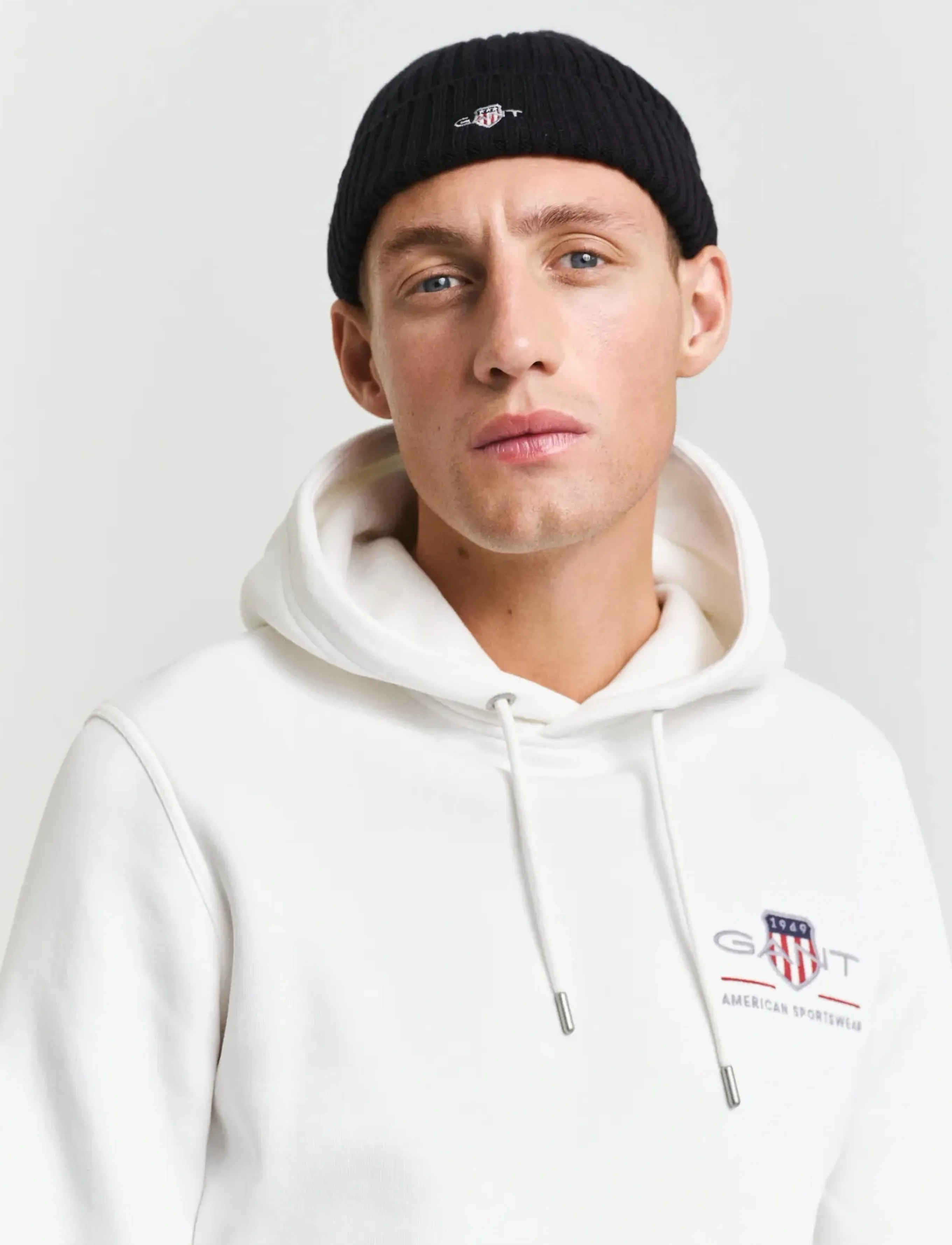 Gant - REG MEDIUM ARCHIVE SHIELD HOODIE - kapuzenpullover - eggshell - 4
