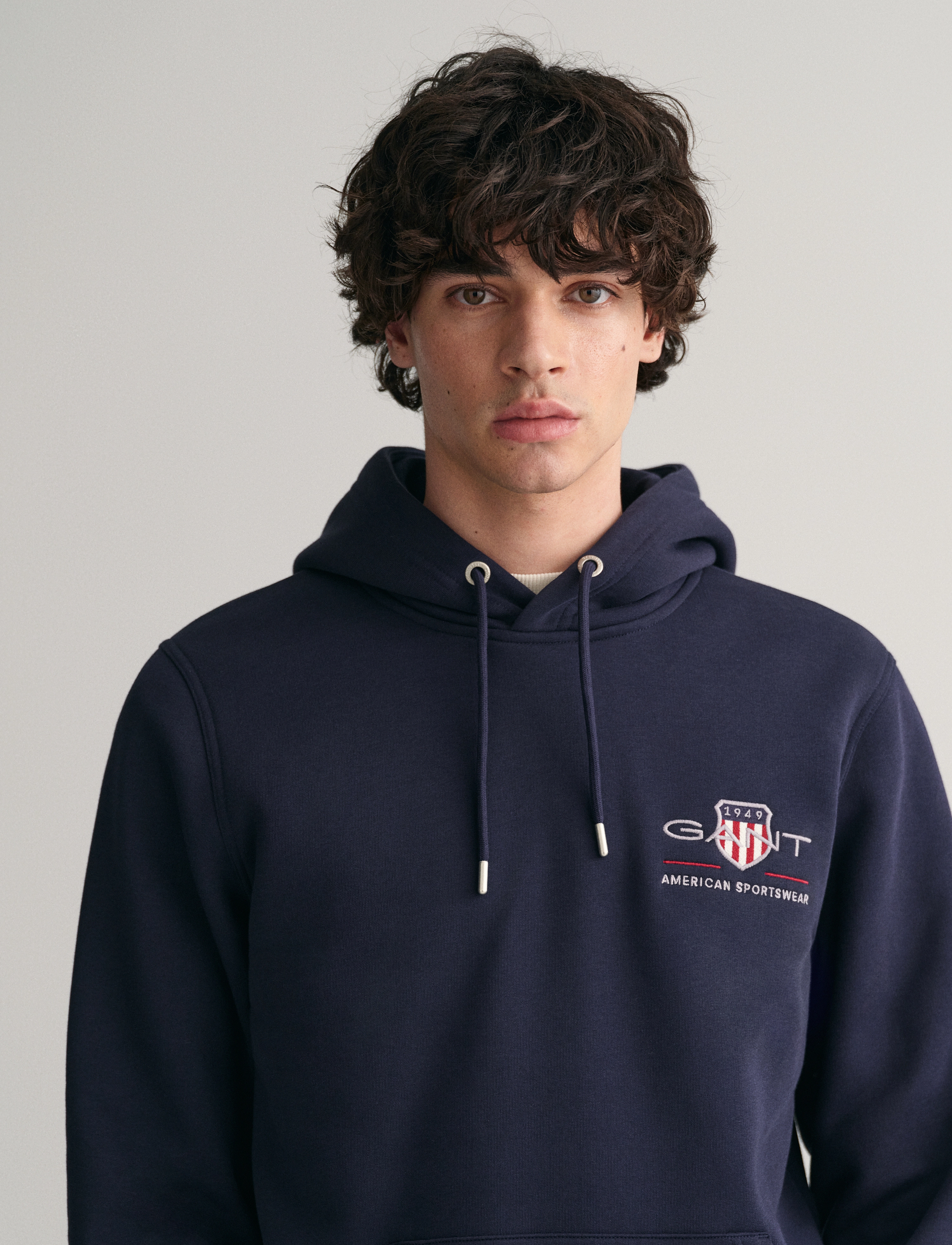 Gant - REG MEDIUM ARCHIVE SHIELD HOODIE - džemperiai su gobtuvu - evening blue - 4
