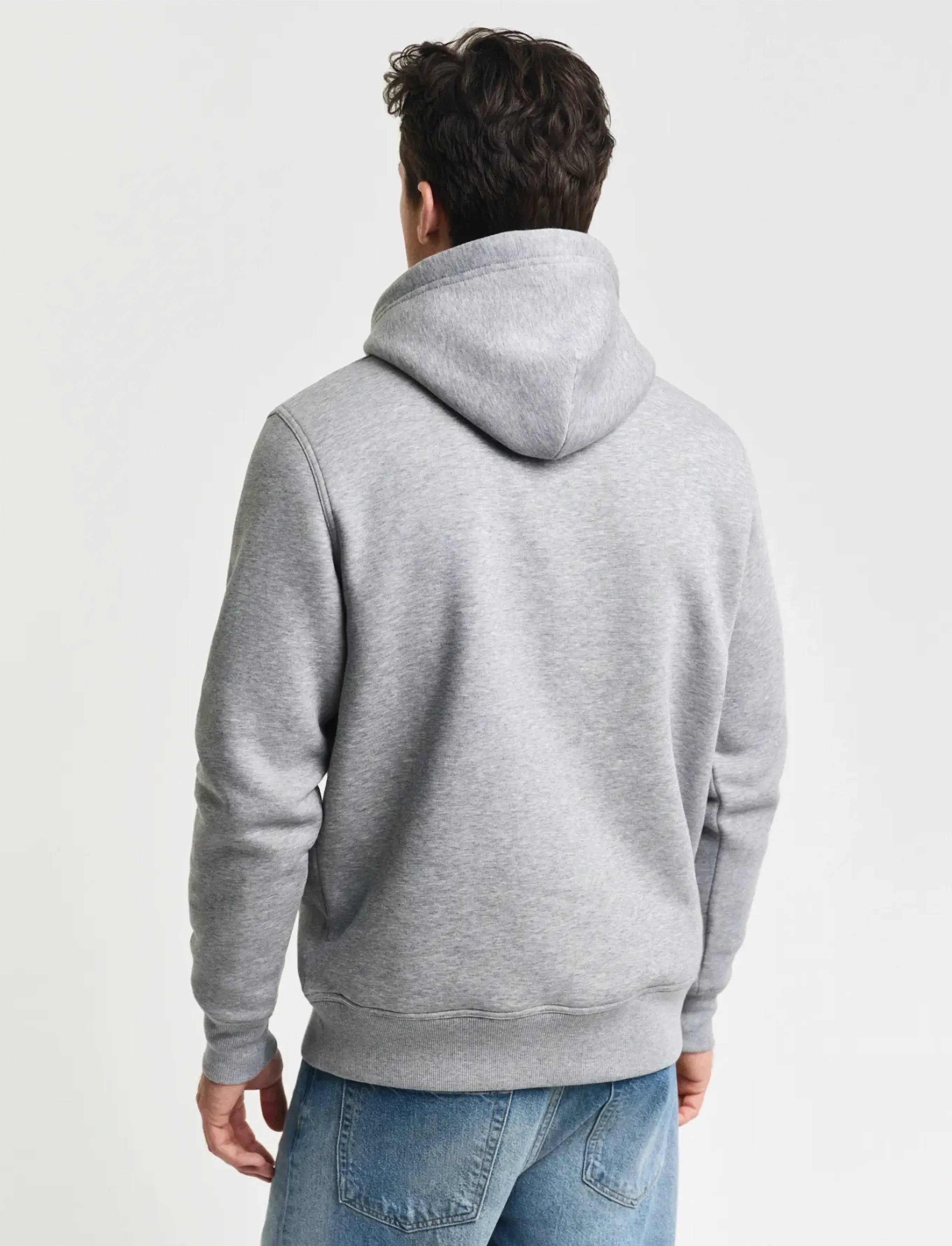 Gant - REG MEDIUM ARCHIVE SHIELD HOODIE - hættetrøjer - grey melange - 3