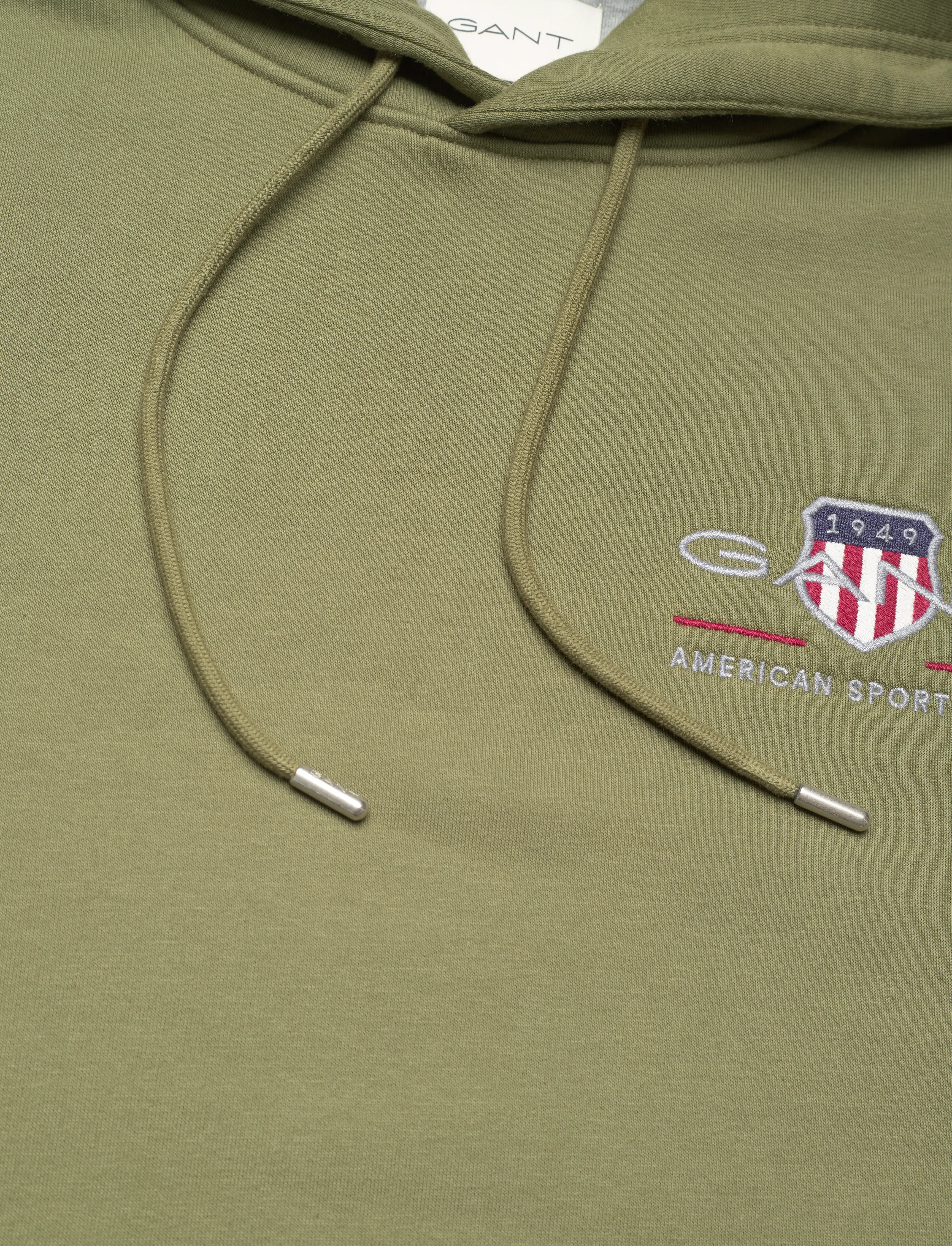 Gant - REG MEDIUM ARCHIVE SHIELD HOODIE - sweatshirts - moss green - 2