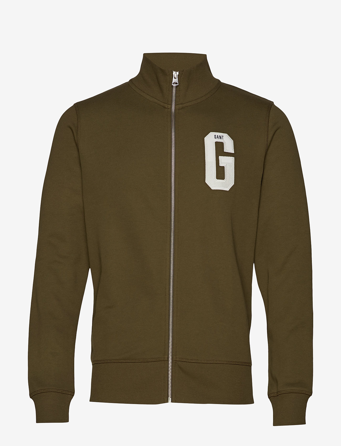 GANT - D1. GRAPHIC ZIP-THROUGH SWEAT - dark cactus - 0