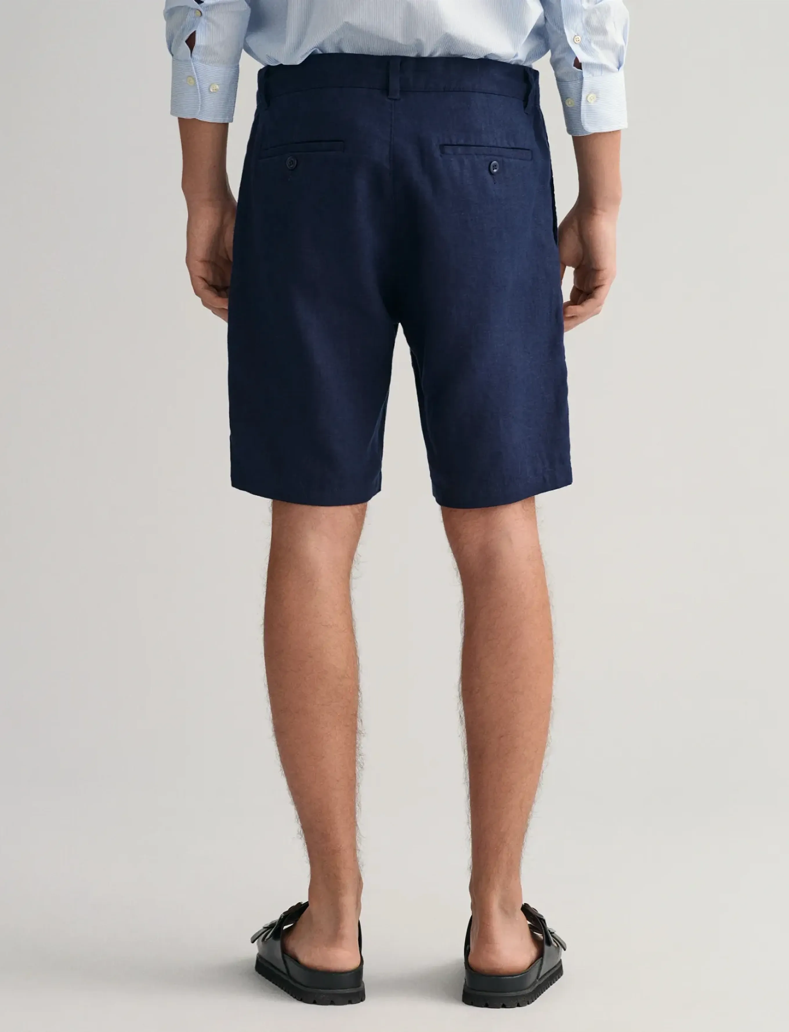 GANT - RELAXED LINEN DS SHORTS - marine - 3