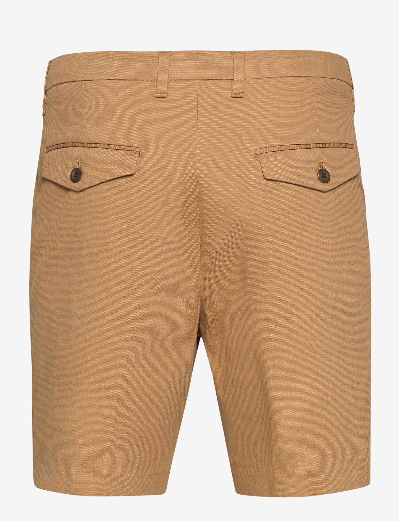 GANT - D1. STRUCTURED COTTON PLEAT SHORTS - clay - 1