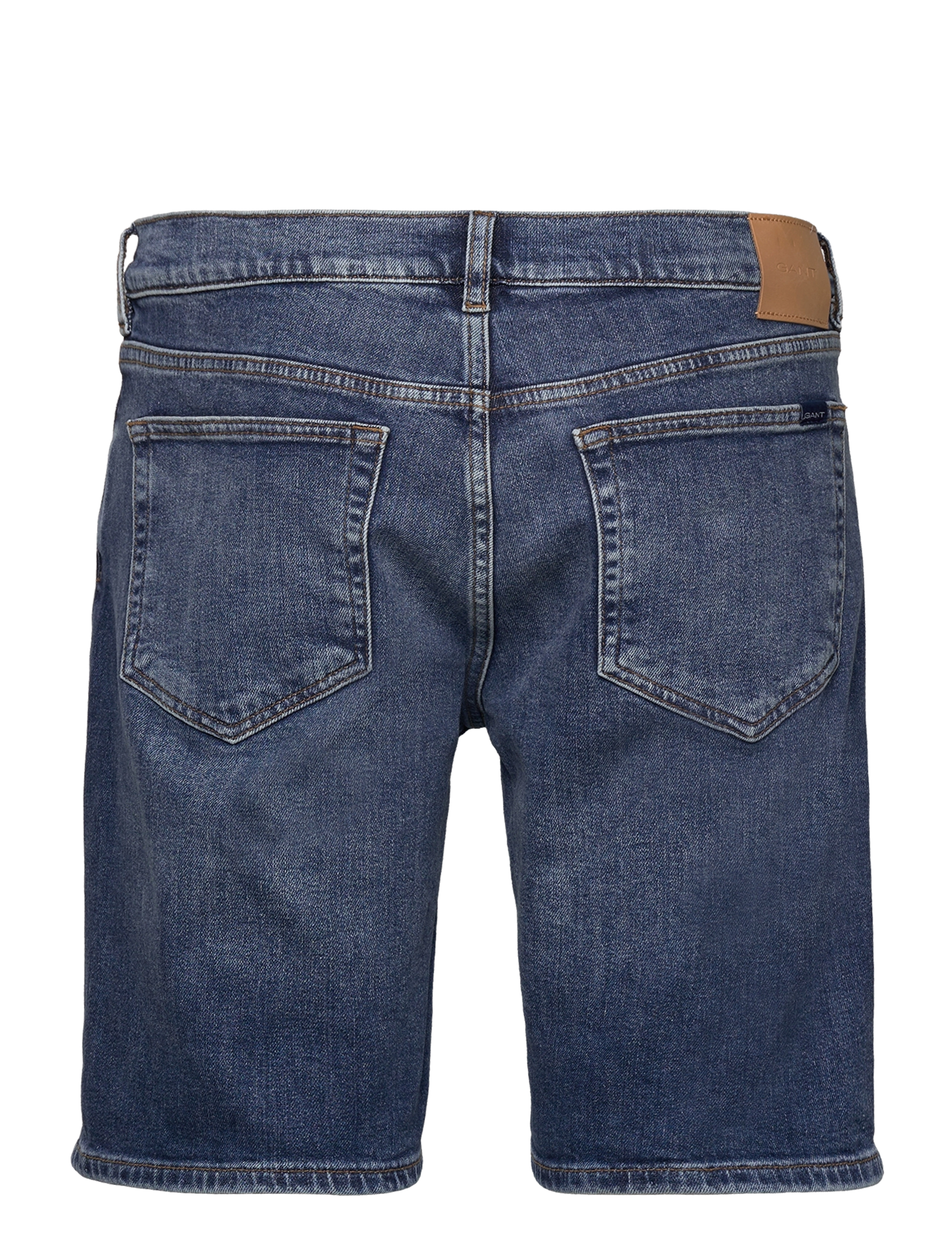 GANT - ARLEY GANT JEANS SHORTS - mid blue broken in - 1