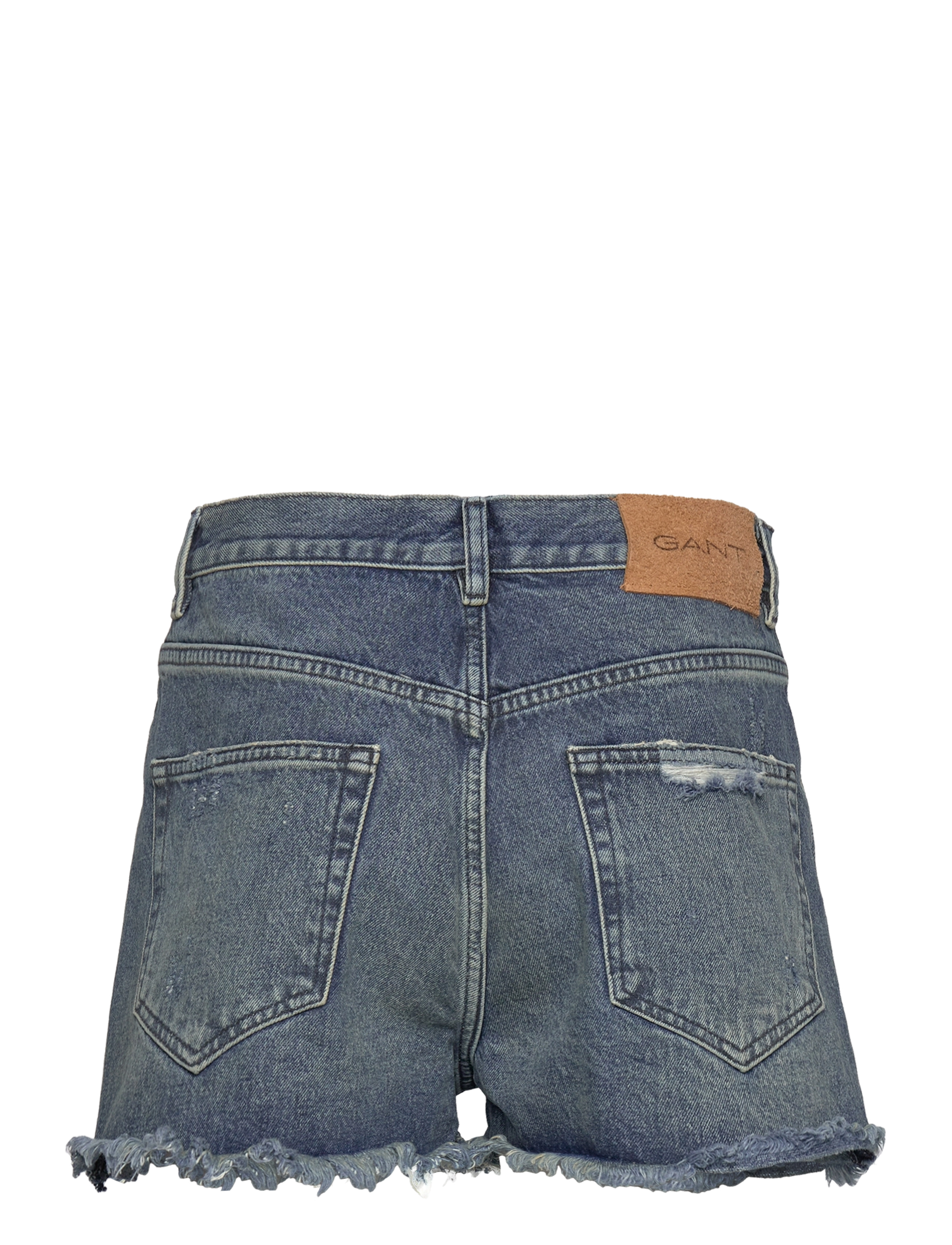 Gant - RAW HEM JEANS SHORTS - denimshorts - semi light blue worn in - 1