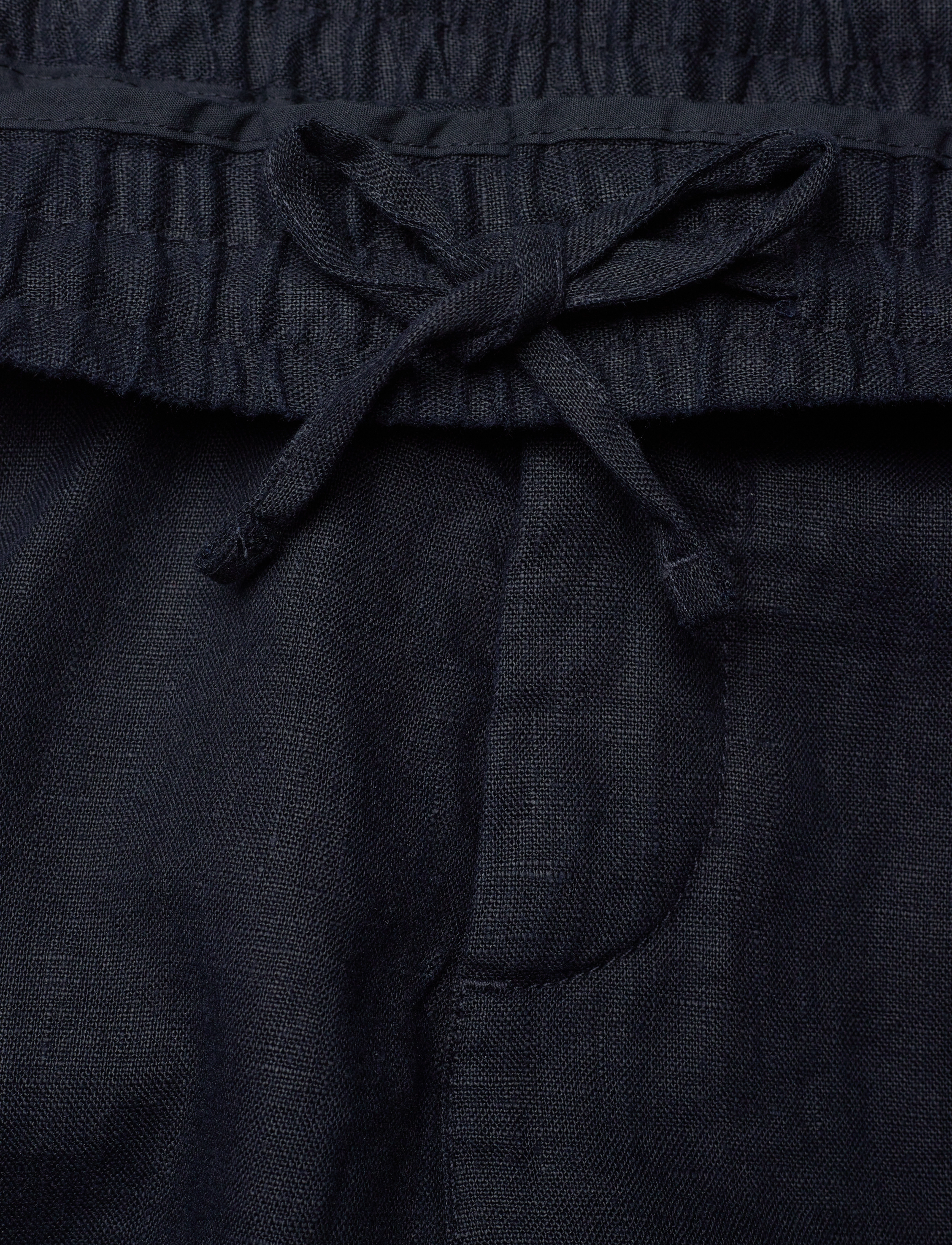 GANT - LINEN DRAWSTRING SHORTS - evening blue - 3