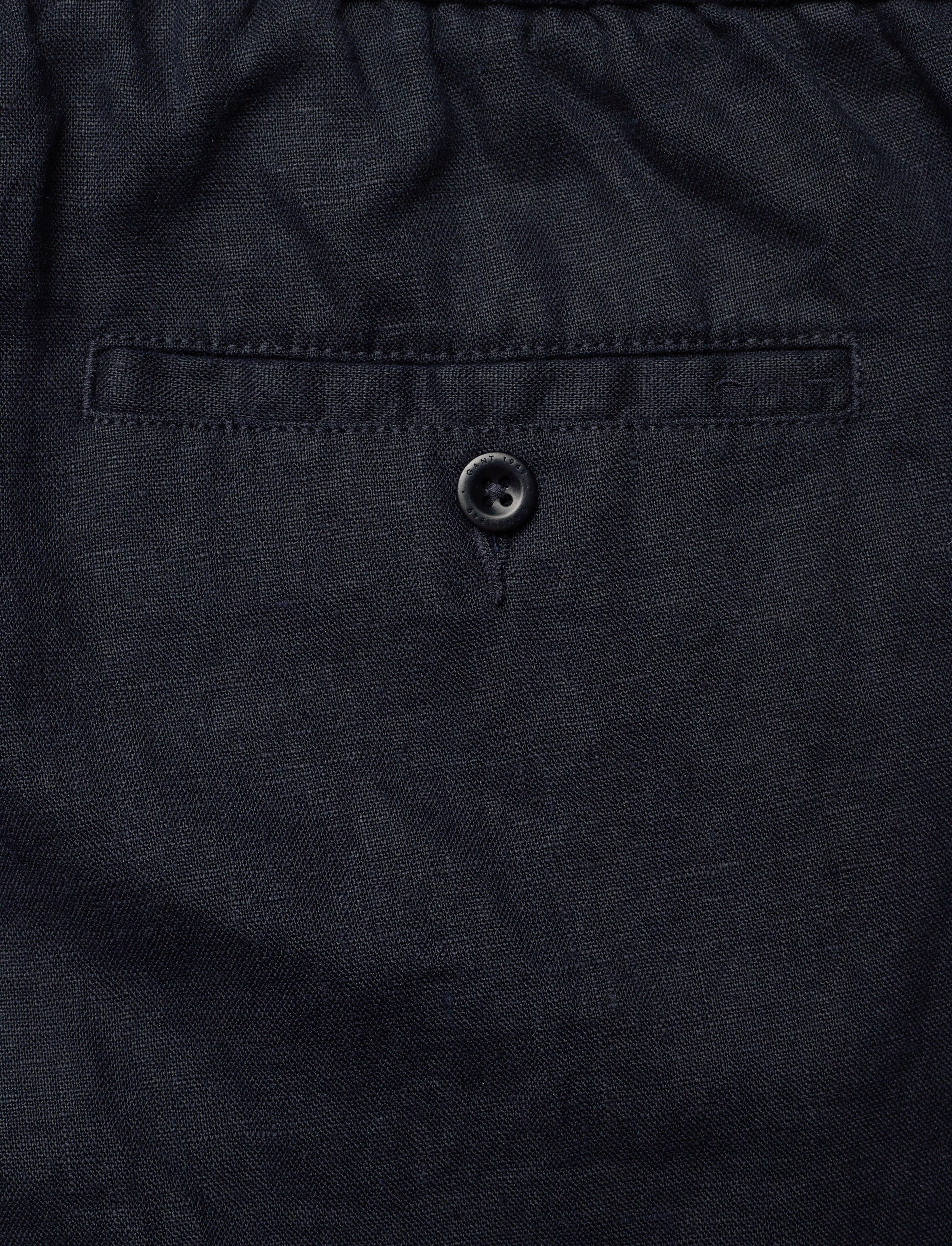 GANT - LINEN DRAWSTRING SHORTS - evening blue - 4