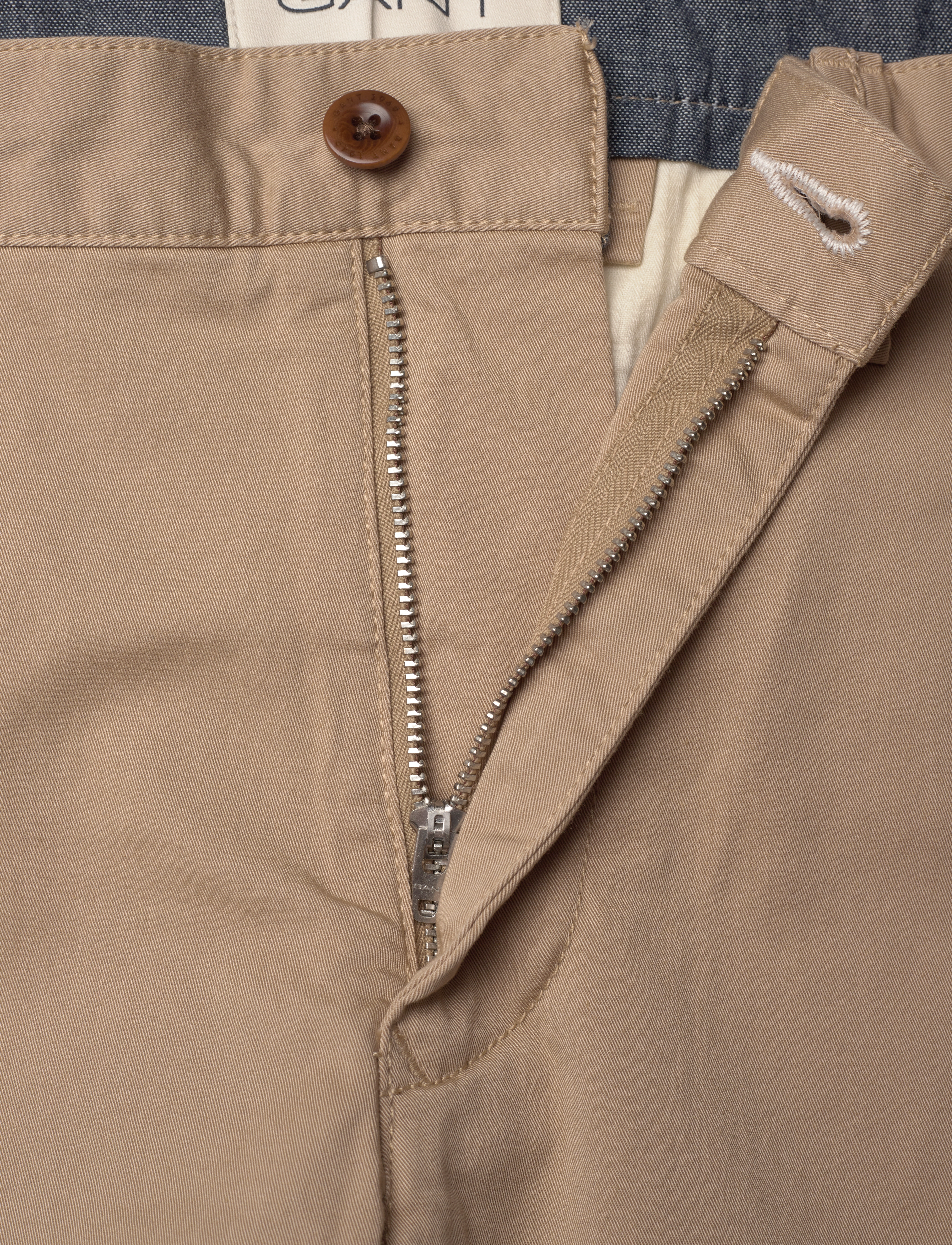 Gant - SLIM TWILL SHORTS - chino lühikesed püksid - dark khaki - 3