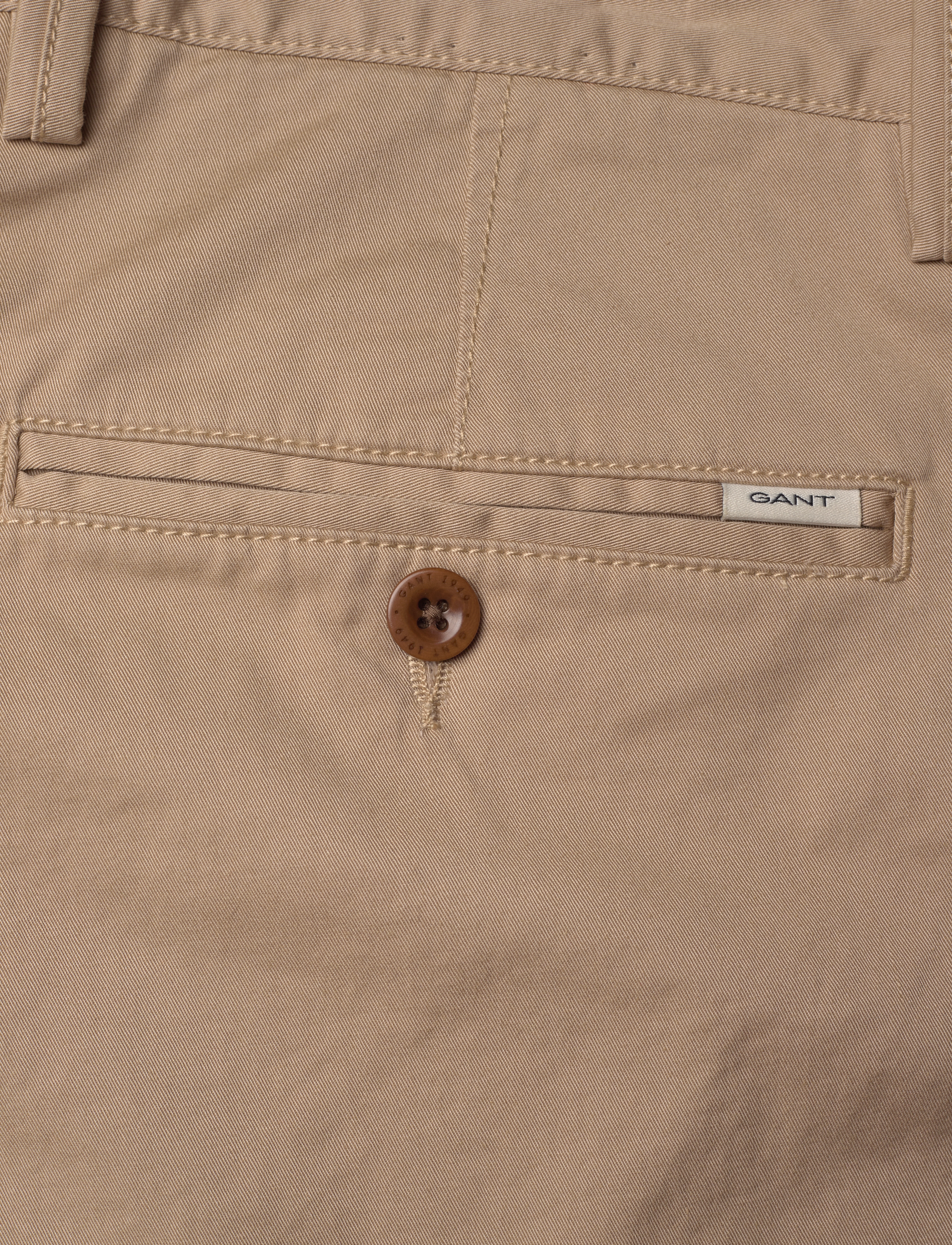 Gant - SLIM TWILL SHORTS - chino lühikesed püksid - dark khaki - 4
