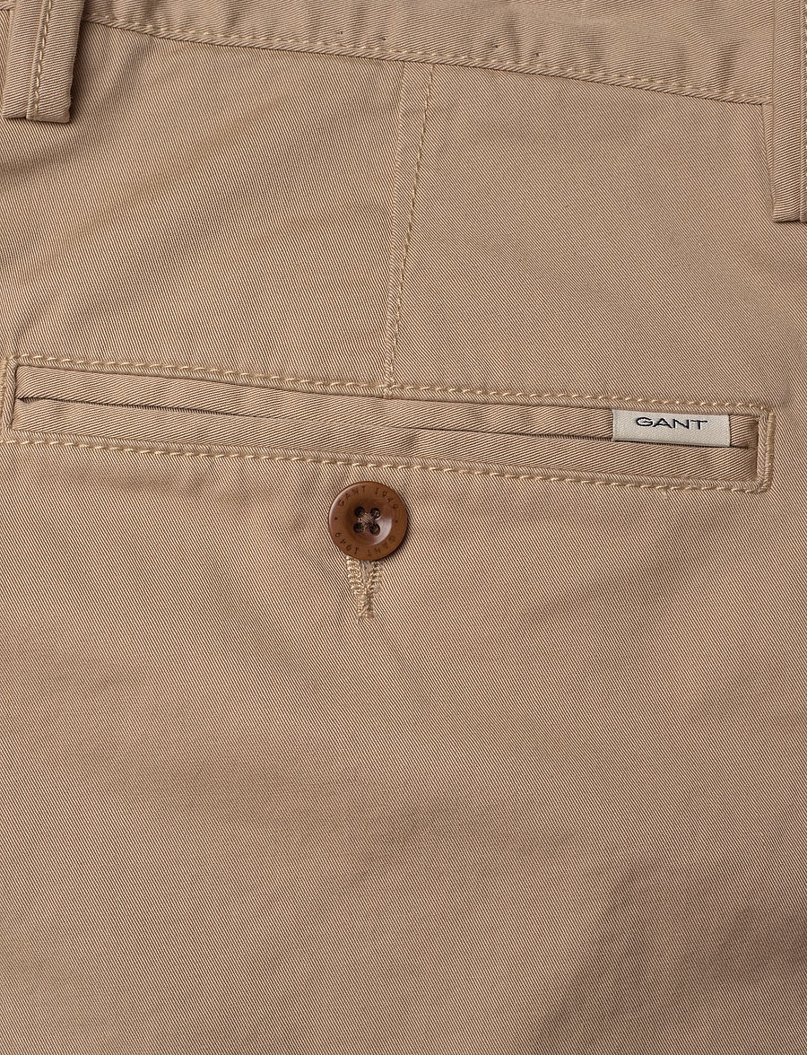Gant - SLIM TWILL SHORTS - chino lühikesed püksid - dark khaki - 4