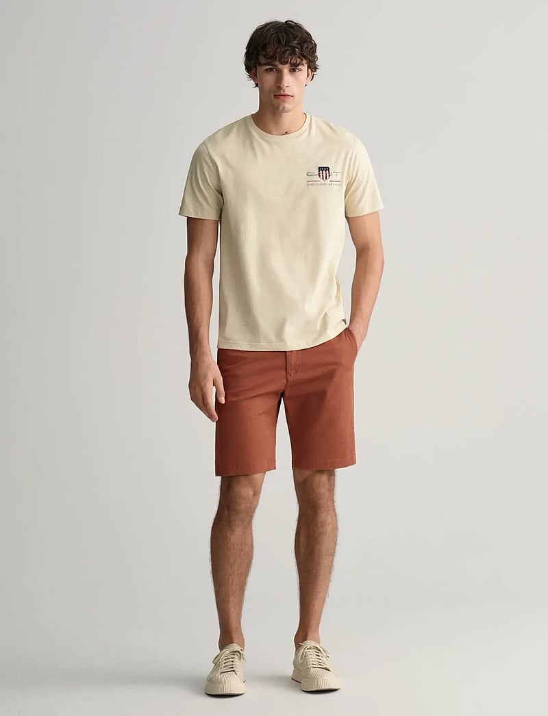 GANT - SLIM TWILL SHORTS - chinos shorts - syrup brown - 5