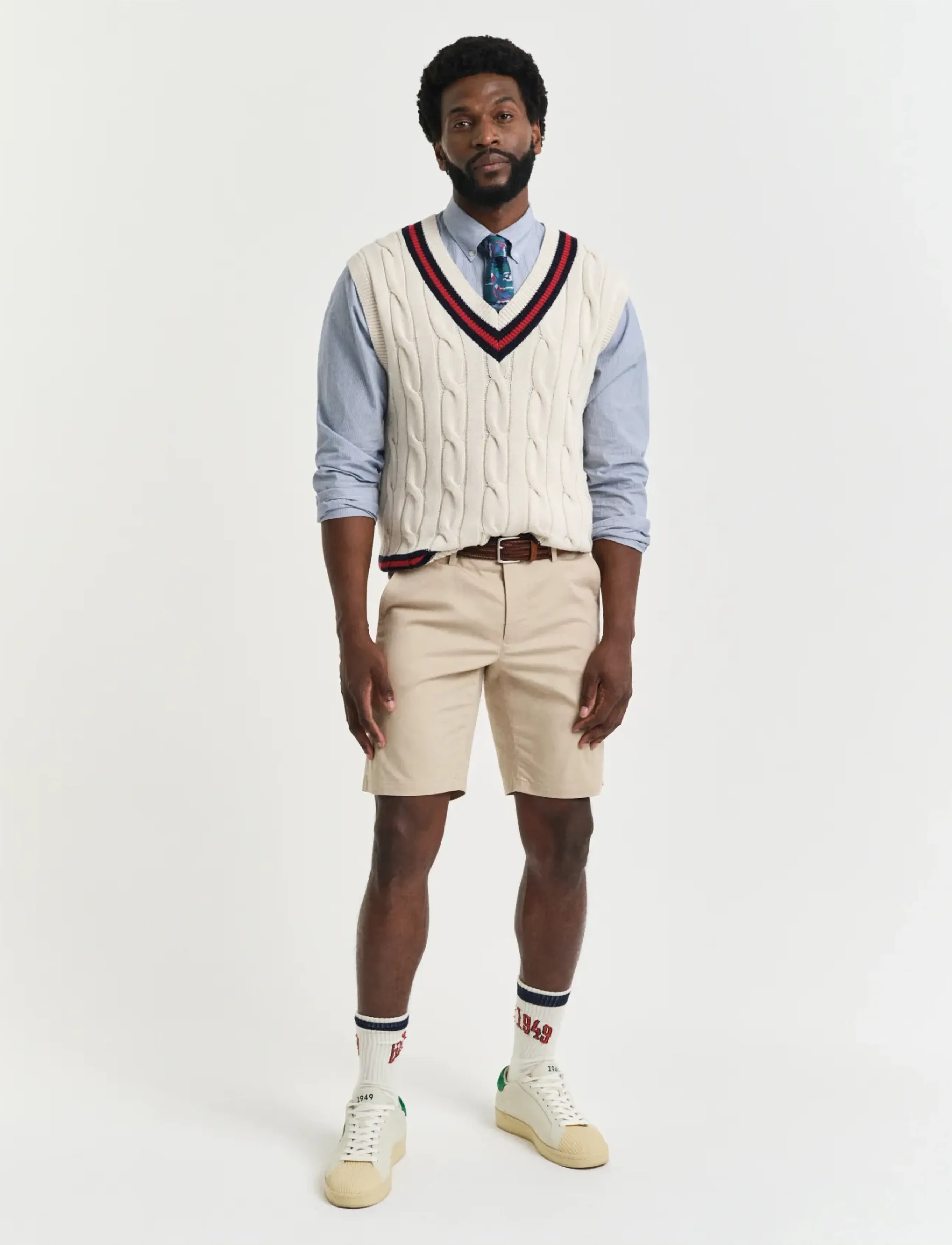 Gant Slim Sports Shorts, Mænd, Smal Sports Shorts, Beige, Str: 31