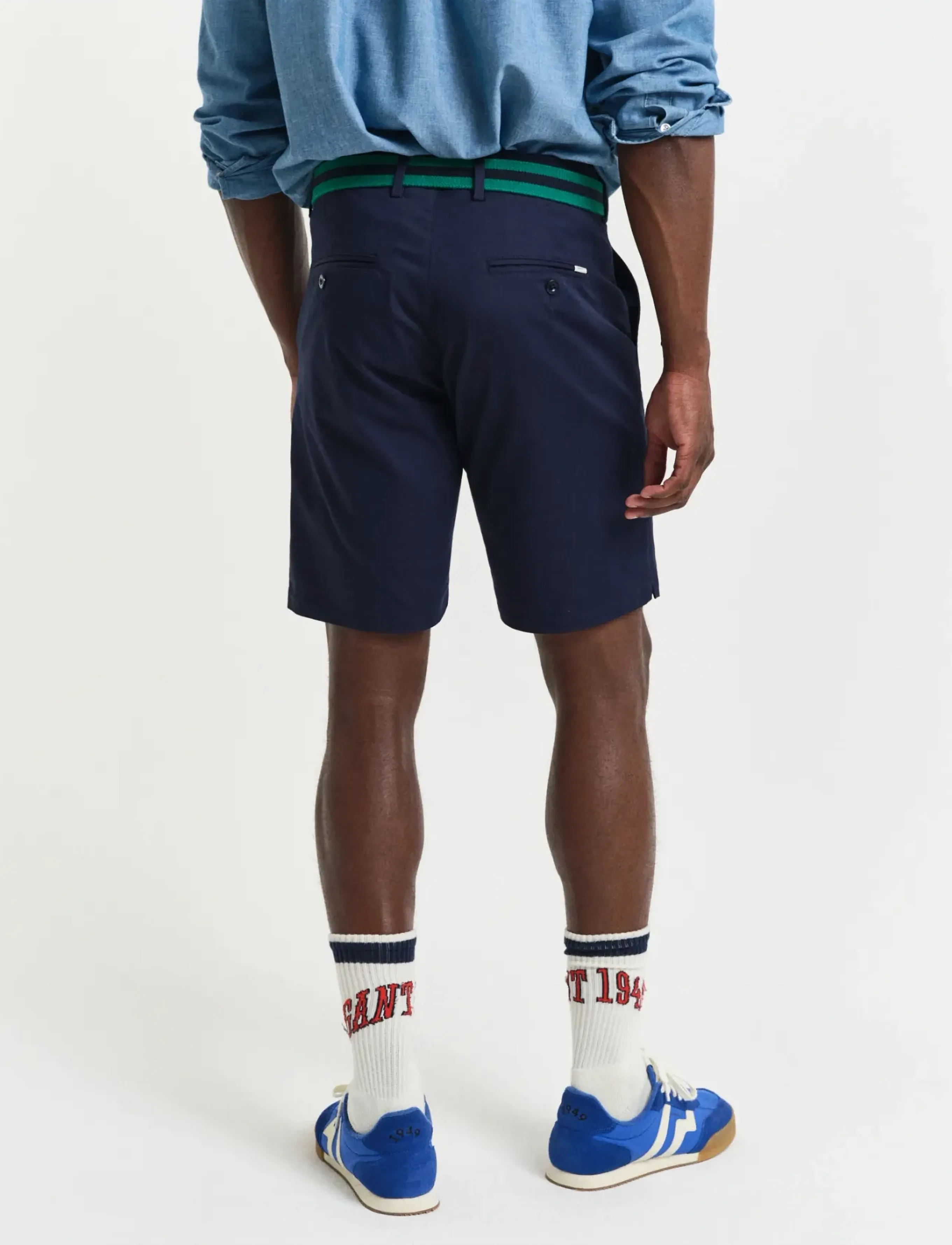 Gant - SLIM SPORTS SHORTS - hversdagsstuttbuxur - evening blue - 3