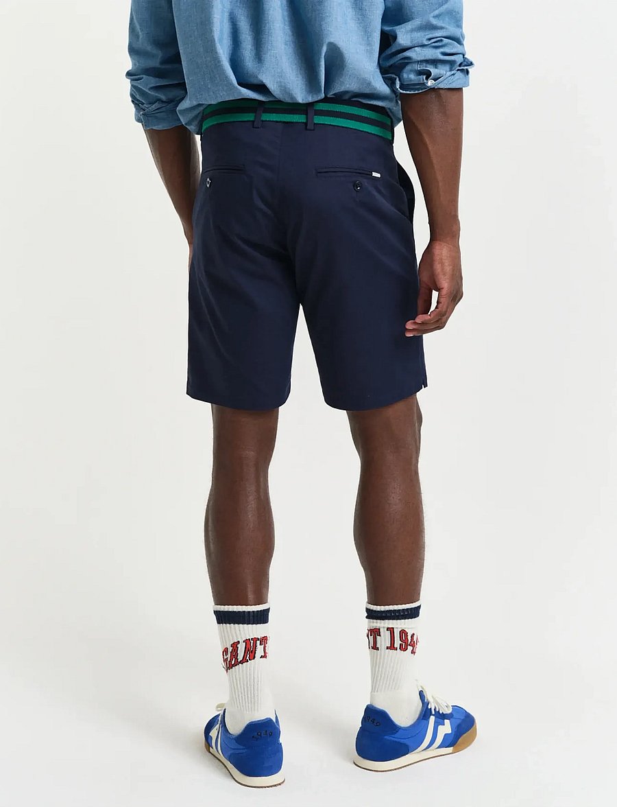 Gant - SLIM SPORTS SHORTS - hversdagsstuttbuxur - evening blue - 3