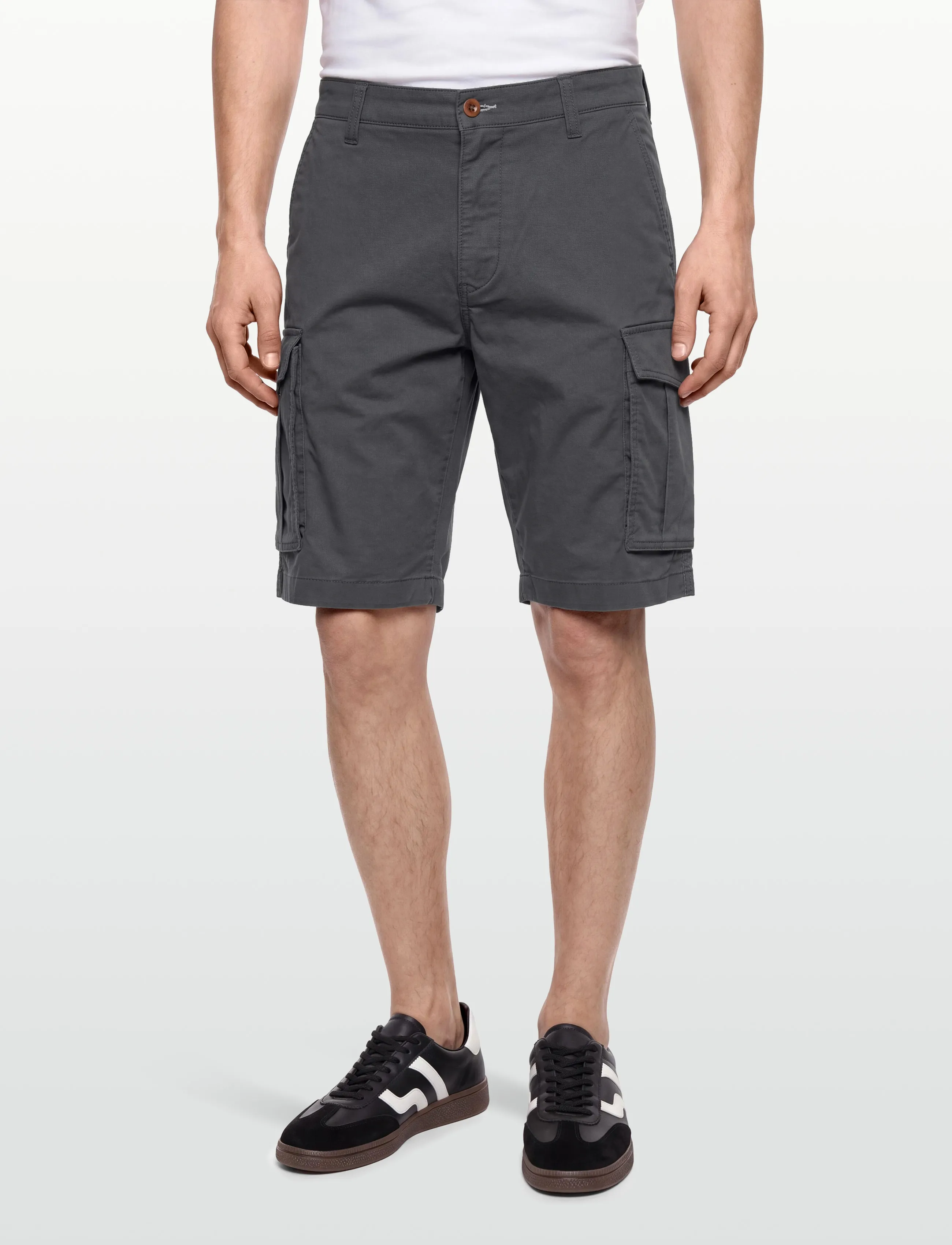 Gant - RELAXED TWILL CARGO SHORTS - mehed - antracite - 3