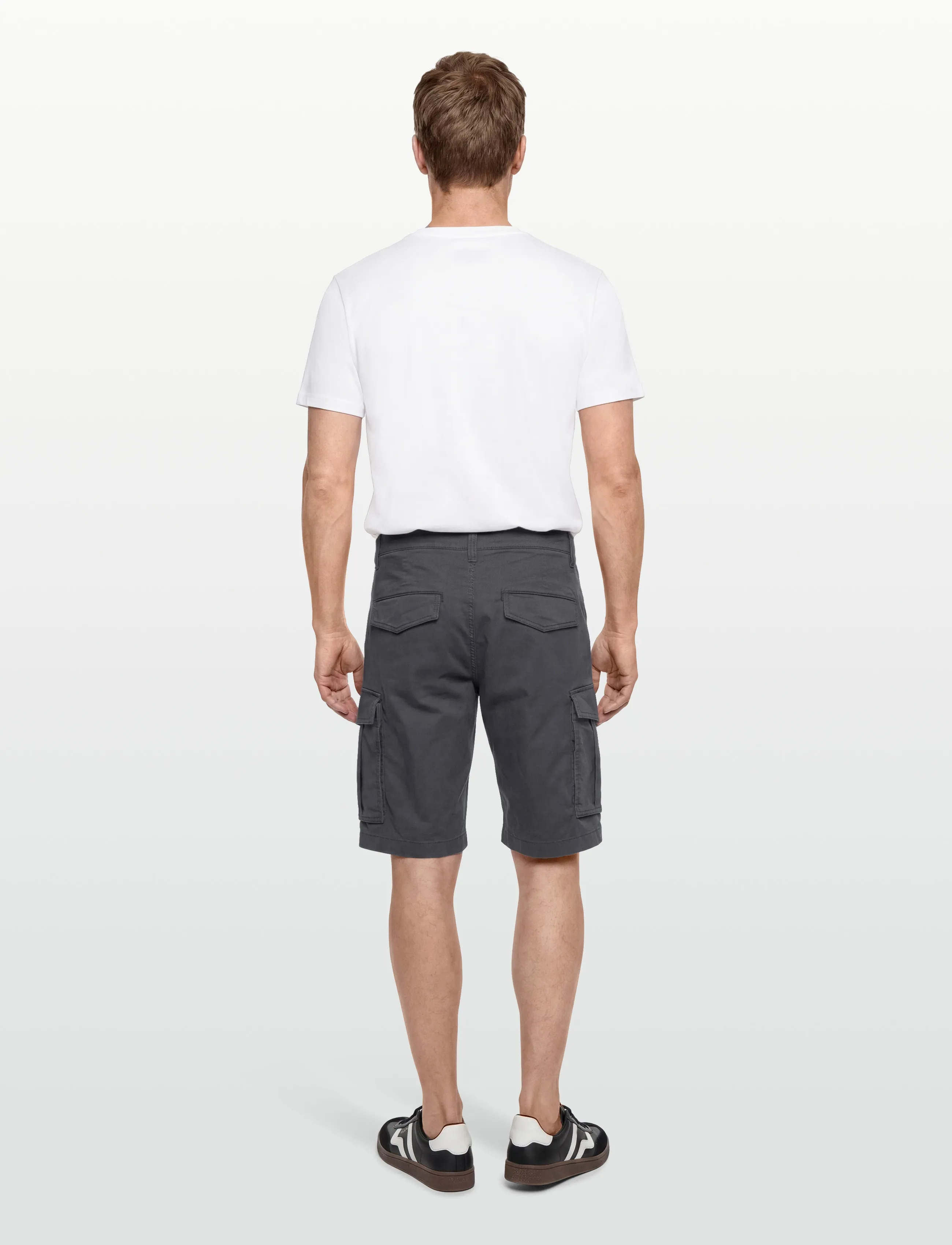 Gant - RELAXED TWILL CARGO SHORTS - mehed - antracite - 4
