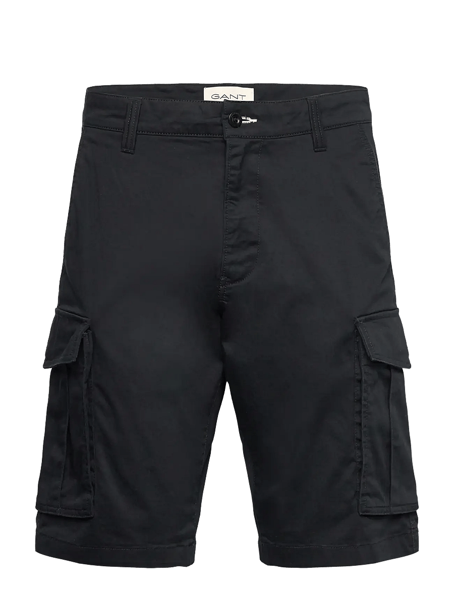 Gant - RELAXED TWILL CARGO SHORTS - cargo shorts - black - 1