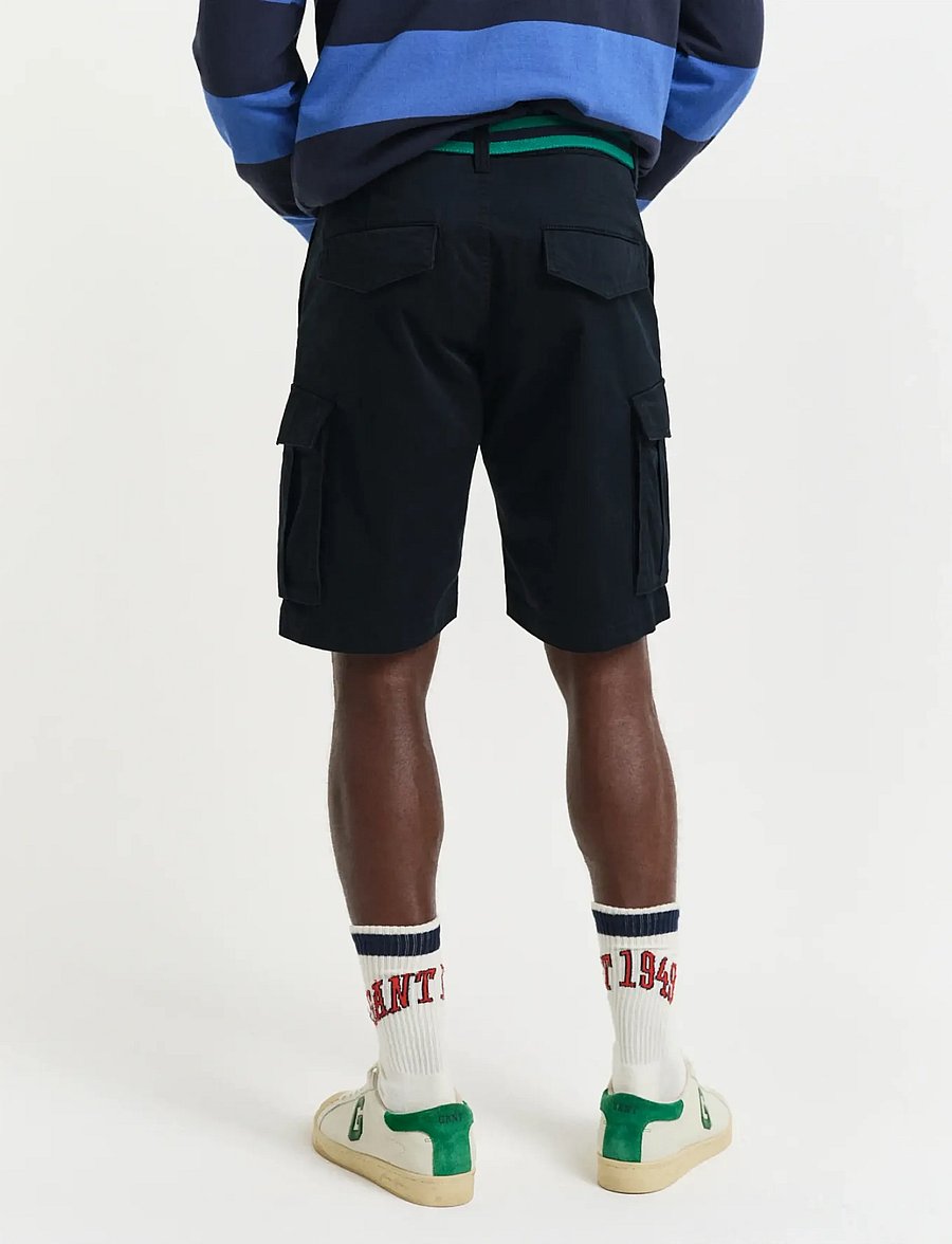 Gant - RELAXED TWILL CARGO SHORTS - cargo shorts - black - 3