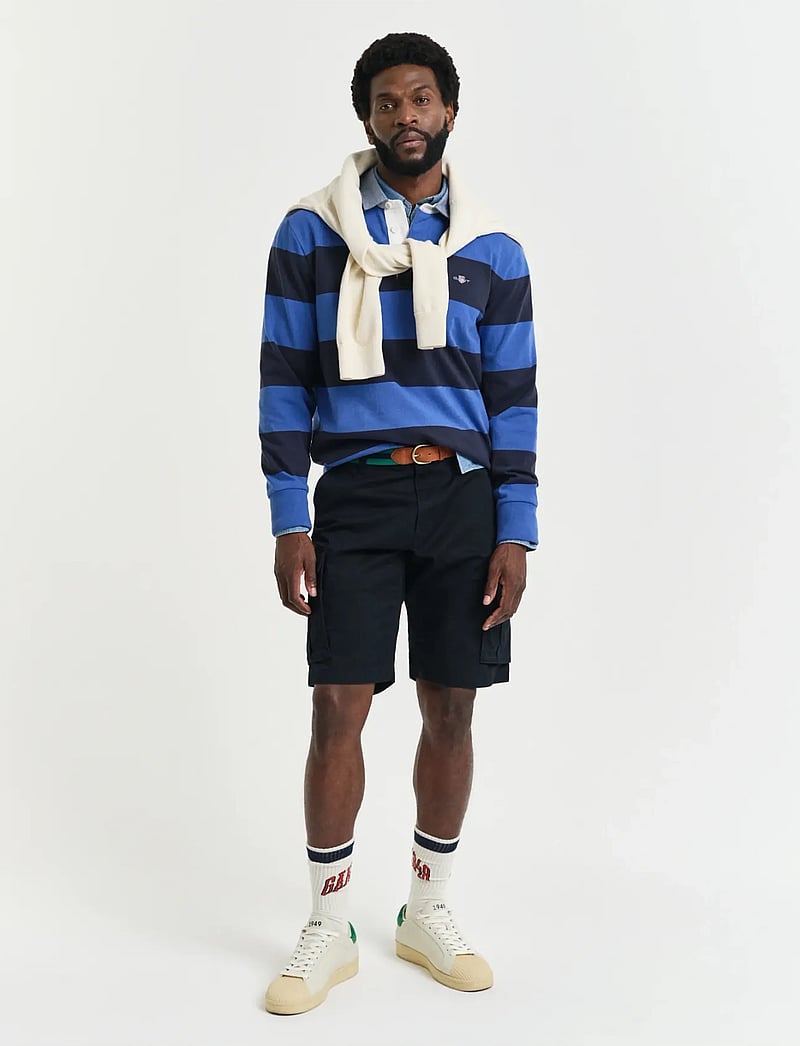 Gant - RELAXED TWILL CARGO SHORTS - cargo shorts - black - 4