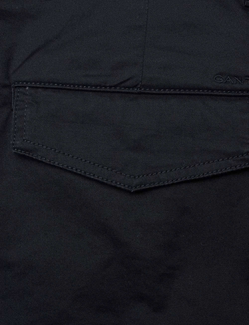 GANT - RELAXED TWILL CARGO SHORTS - cargo shorts - black - 4