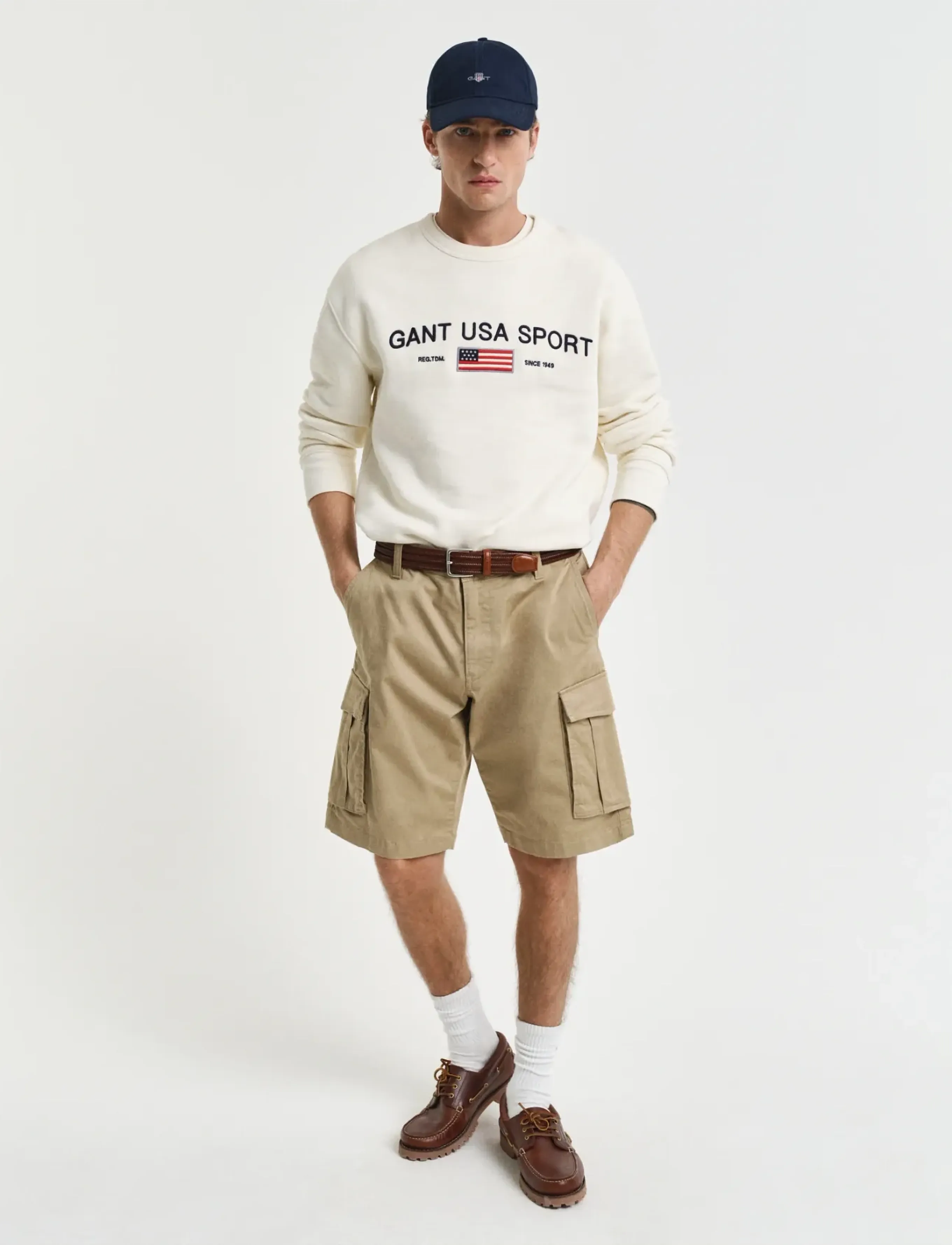Gant - RELAXED TWILL CARGO SHORTS - cargo shorts - dark khaki - 4