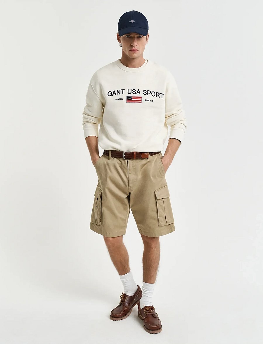 Gant - RELAXED TWILL CARGO SHORTS - cargo shorts - dark khaki - 4