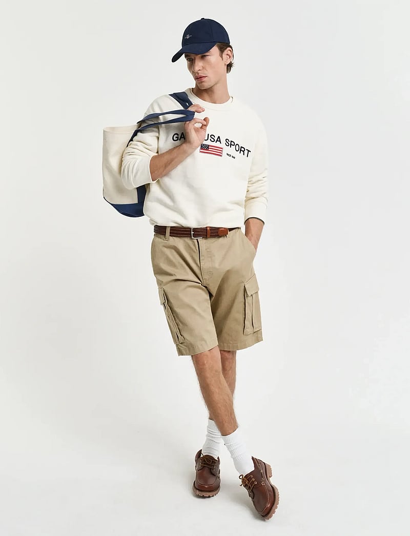 GANT - RELAXED TWILL CARGO SHORTS - cargo shorts - dark khaki - 5
