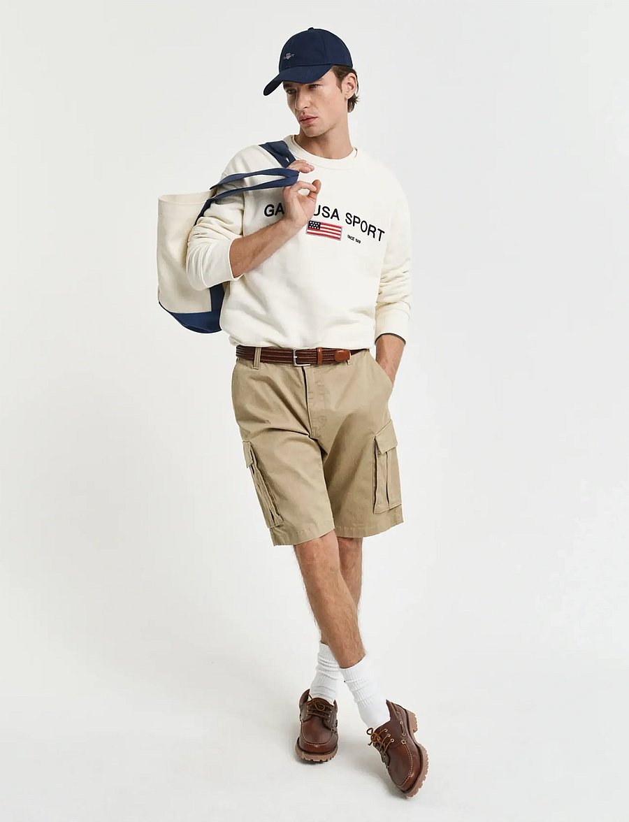 Gant - RELAXED TWILL CARGO SHORTS - cargo shorts - dark khaki - 5