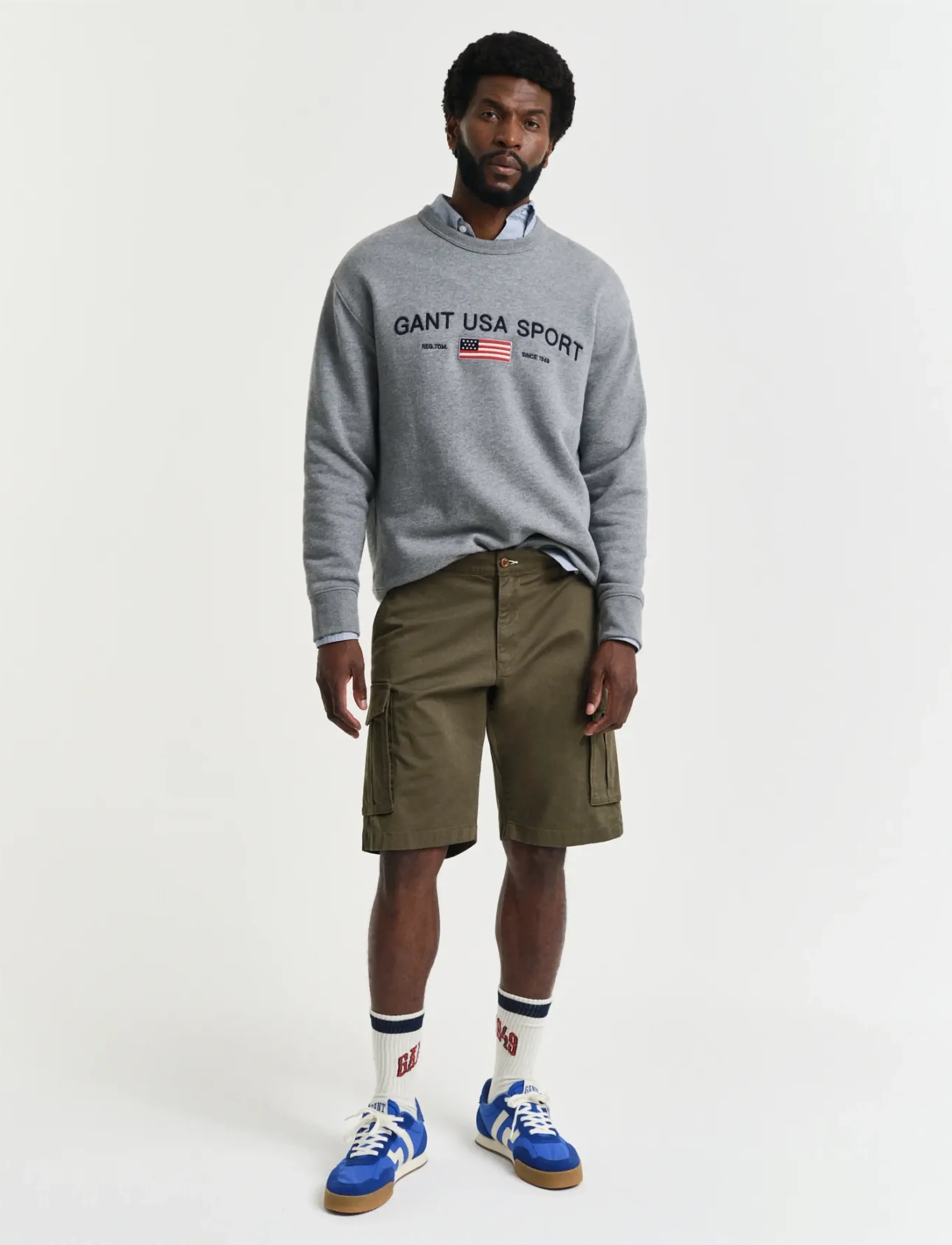 Gant - RELAXED TWILL CARGO SHORTS - lühikesed kargopüksid - juniper green - 4