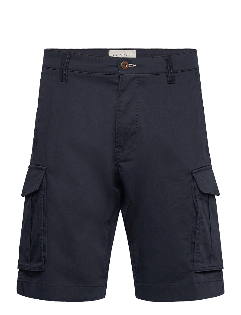 GANT - RELAXED TWILL CARGO SHORTS - cargo shorts - marine - 1