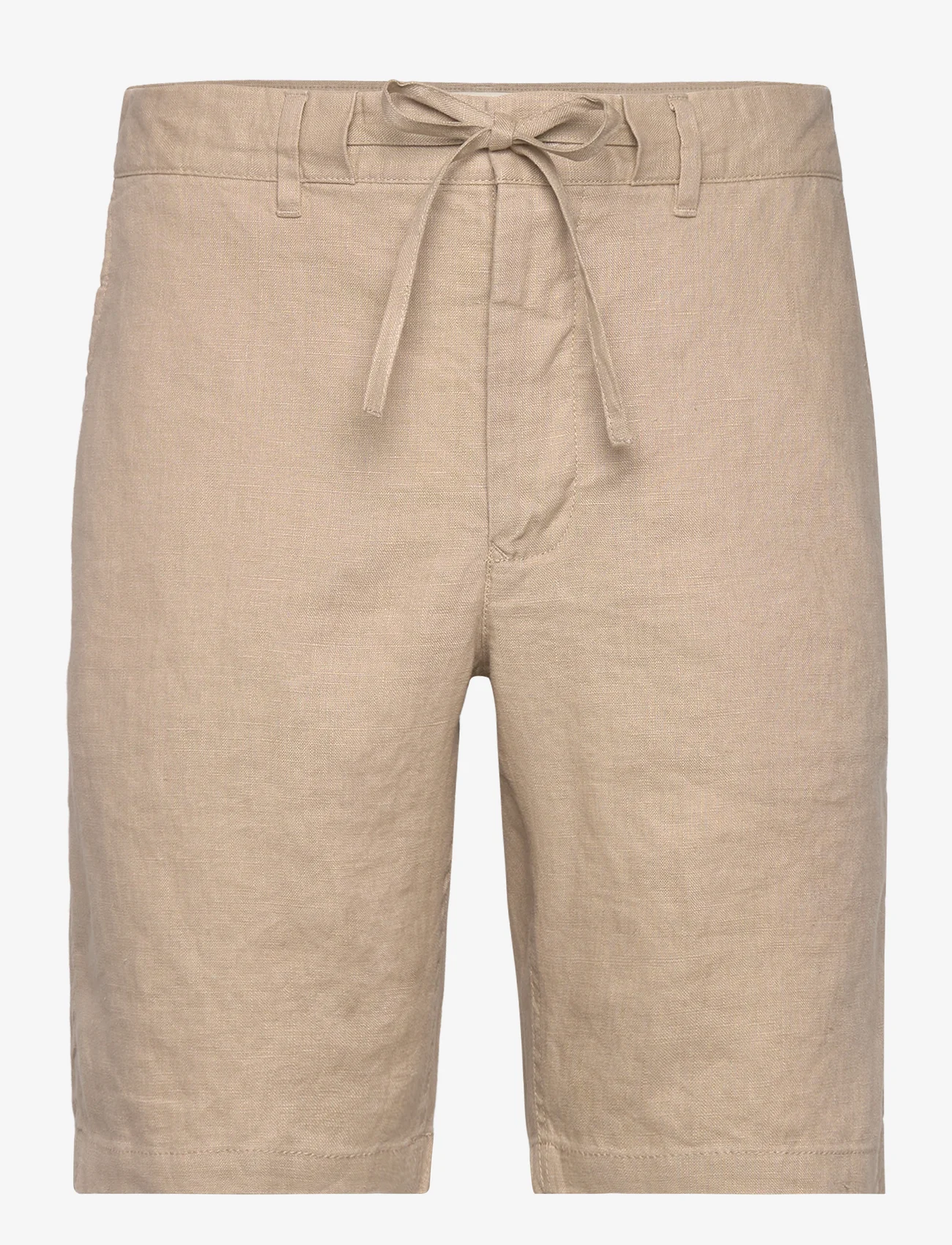 GANT - RELAXED LINEN DS SHORTS - linen shorts - dry sand - 0