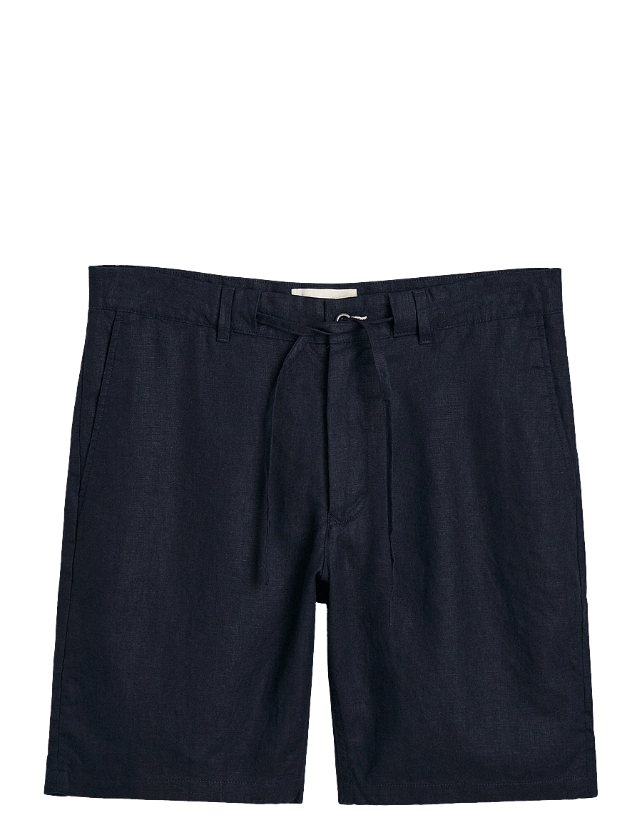 Gant - RELAXED LINEN DS SHORTS - leinen-shorts - evening blue - 1