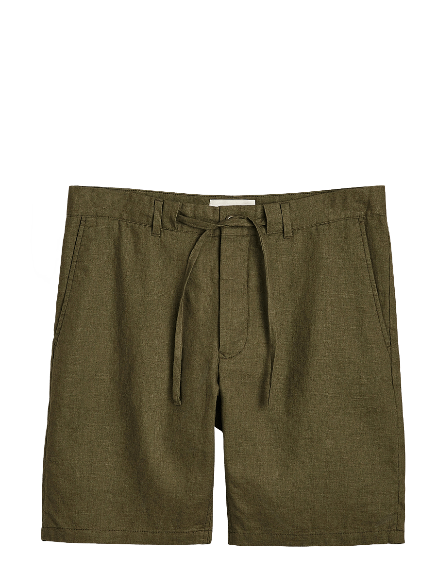 Gant - RELAXED LINEN DS SHORTS - leinen-shorts - juniper green - 1