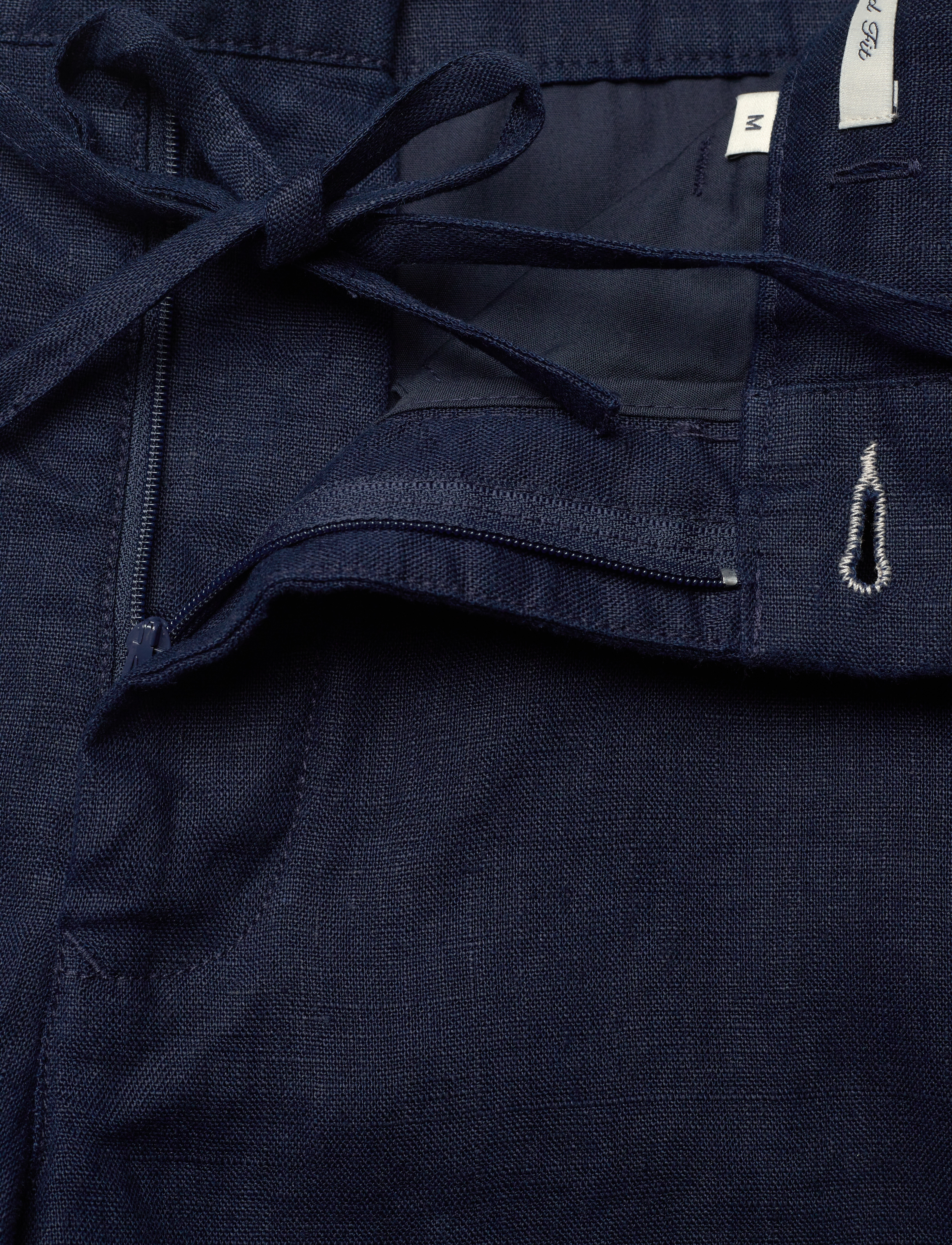 Gant - RELAXED LINEN DS SHORTS - hørshorts - marine - 3