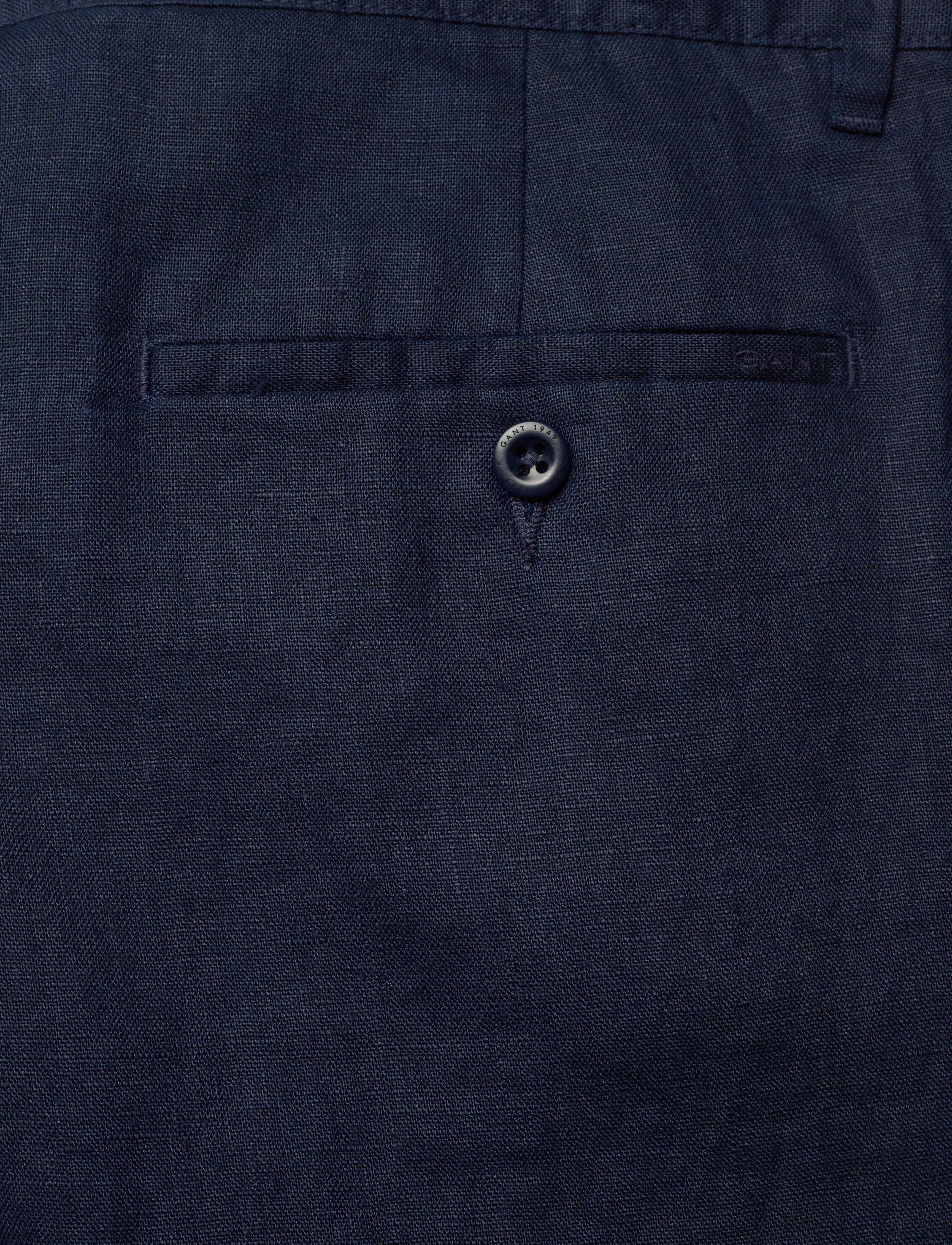 Gant - RELAXED LINEN DS SHORTS - hørshorts - marine - 4