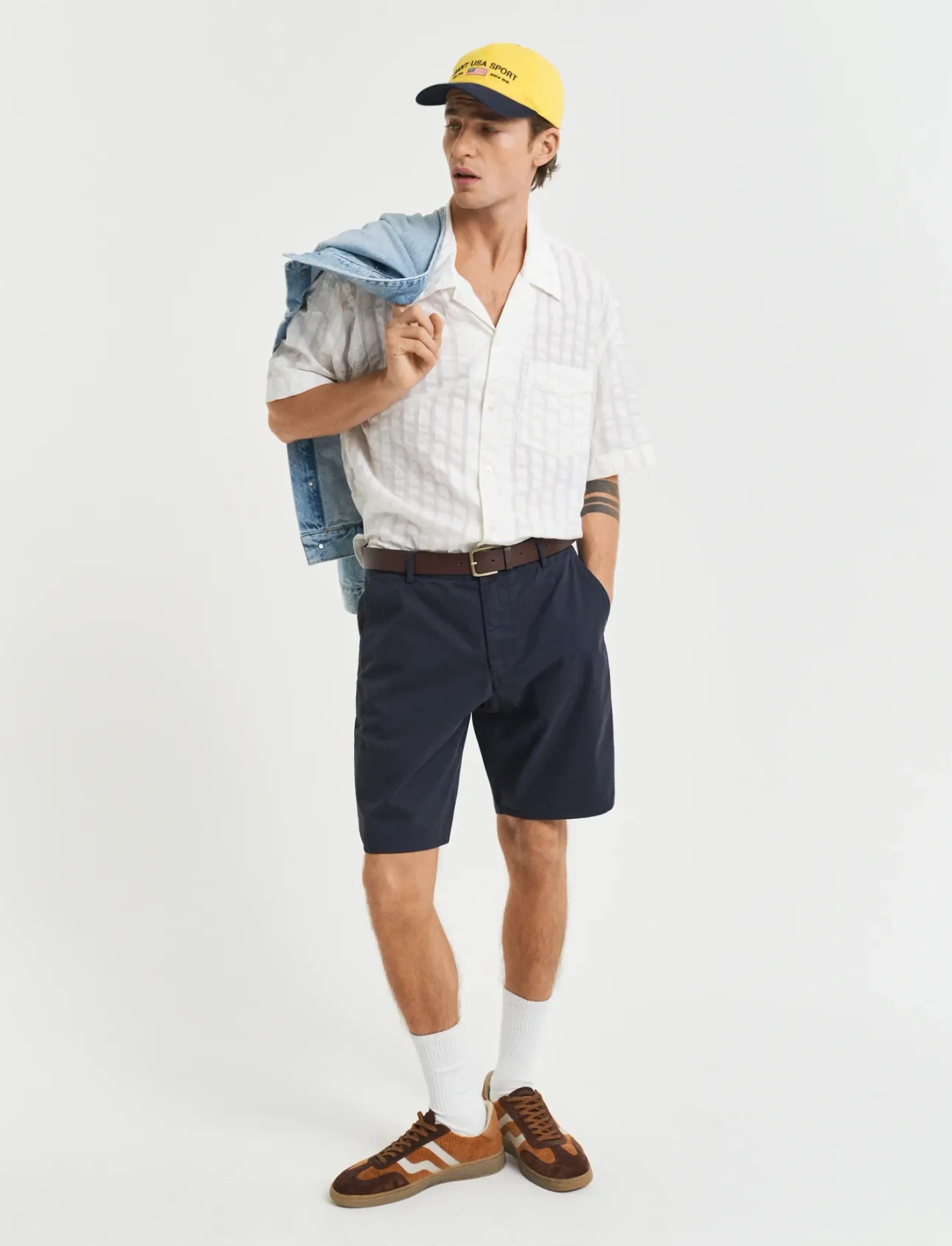GANT RELAXED SHORTS - Urlaubsfavoriten - MARINE / navy