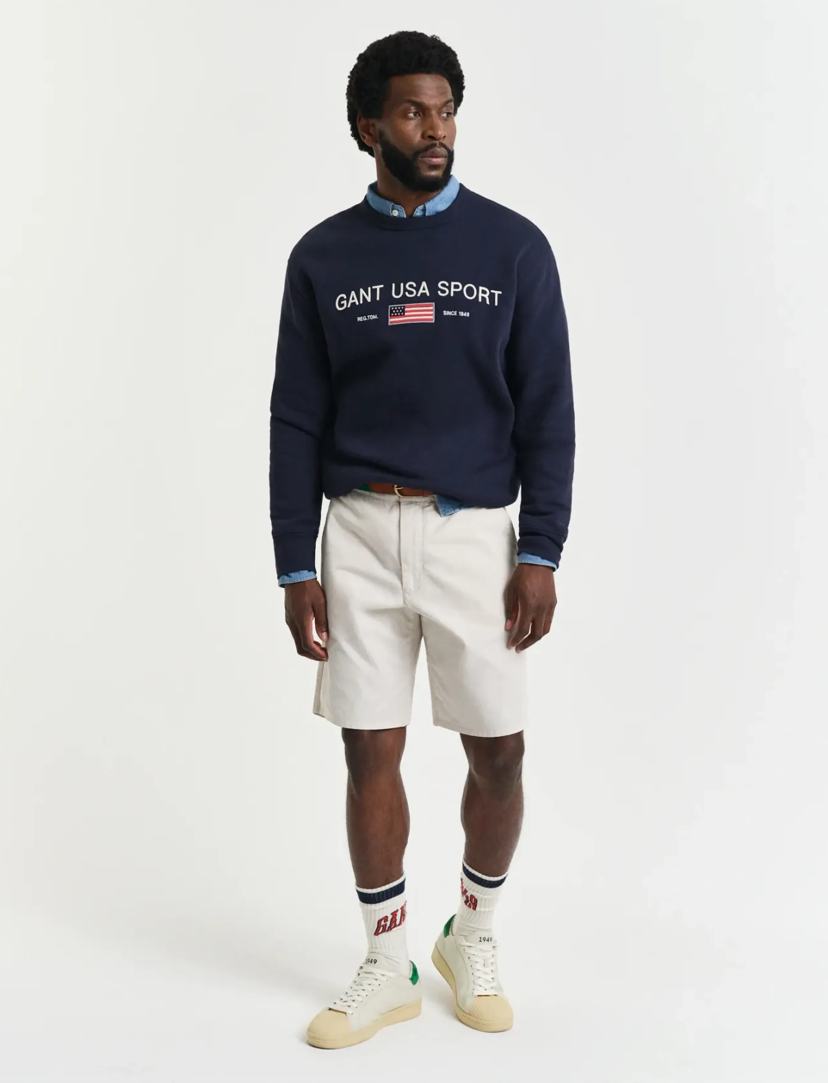 Gant Relaxed Shorts, 30, Cream, Shorts > Afslappet, Herre