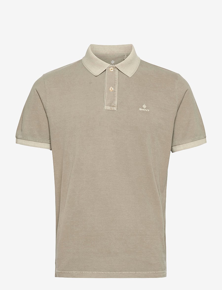 GANT - D2. SUNFADED PIQUE SS RUGGER - aloe green - 0
