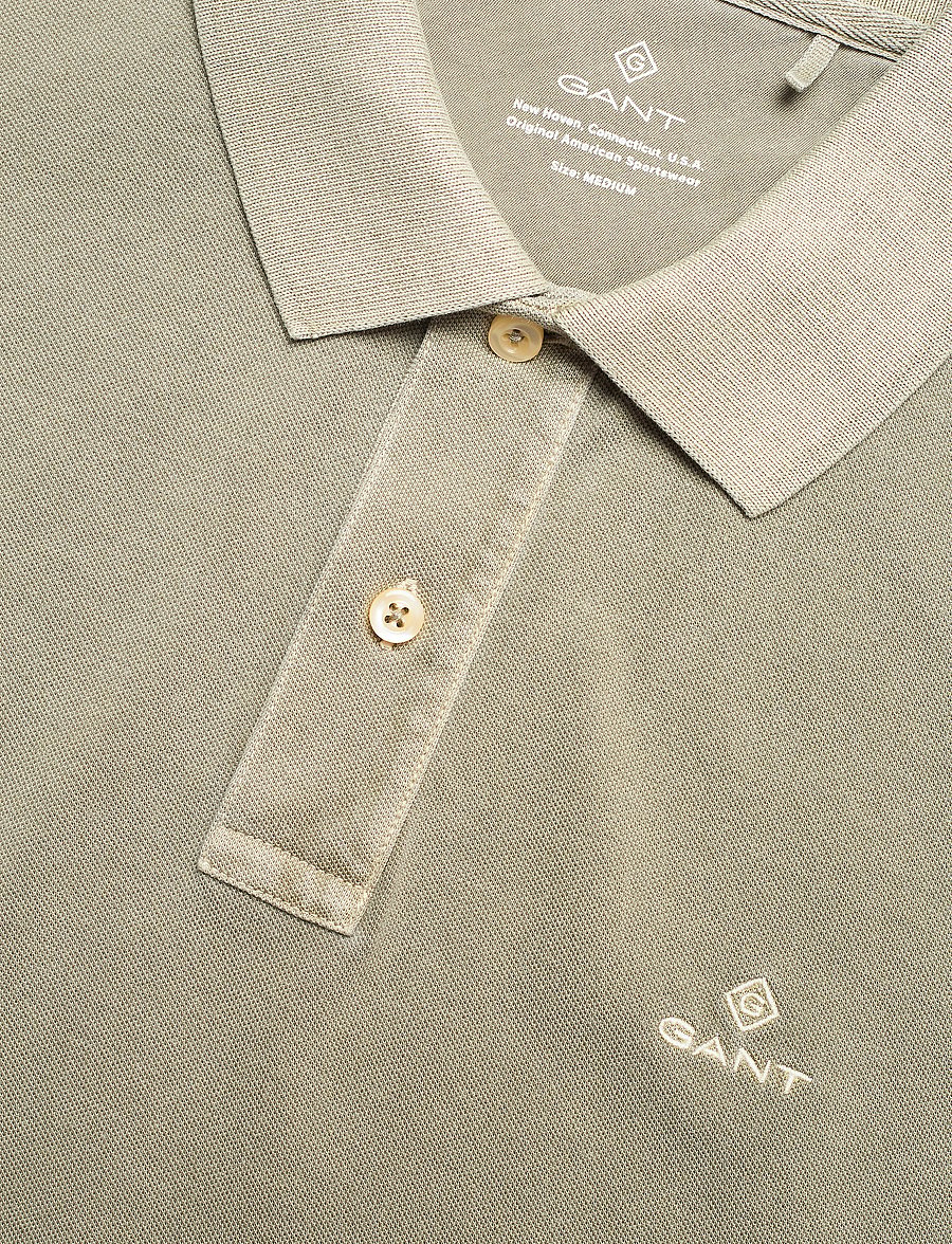 GANT - D2. SUNFADED PIQUE SS RUGGER - aloe green - 2