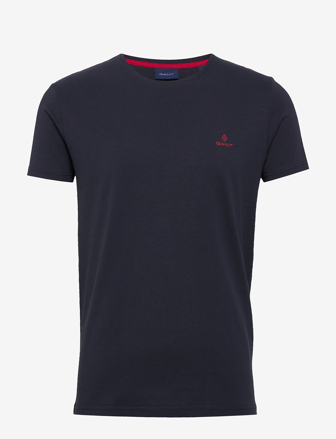 GANT - CONTRAST LOGO SS T-SHIRT - evening blue - 0