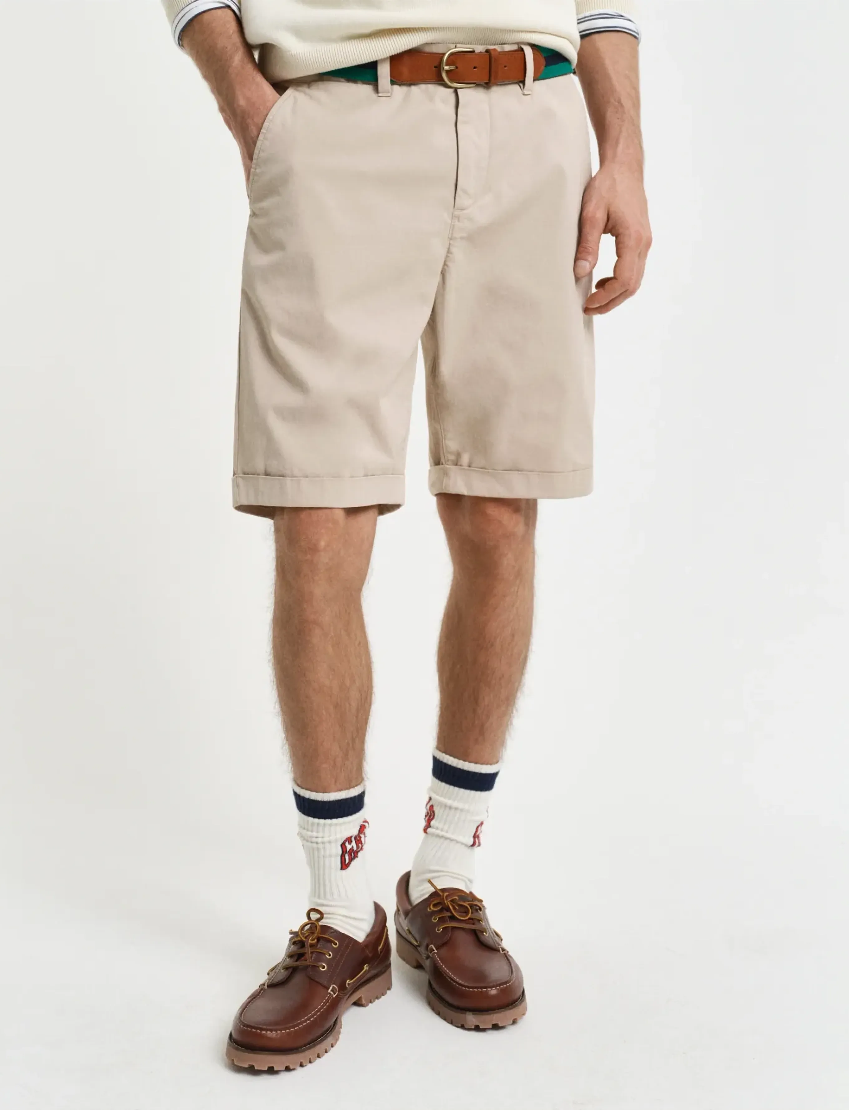 Gant - REG SUNFADED CHINO SHORTS - chinos shorts - dry sand - 3