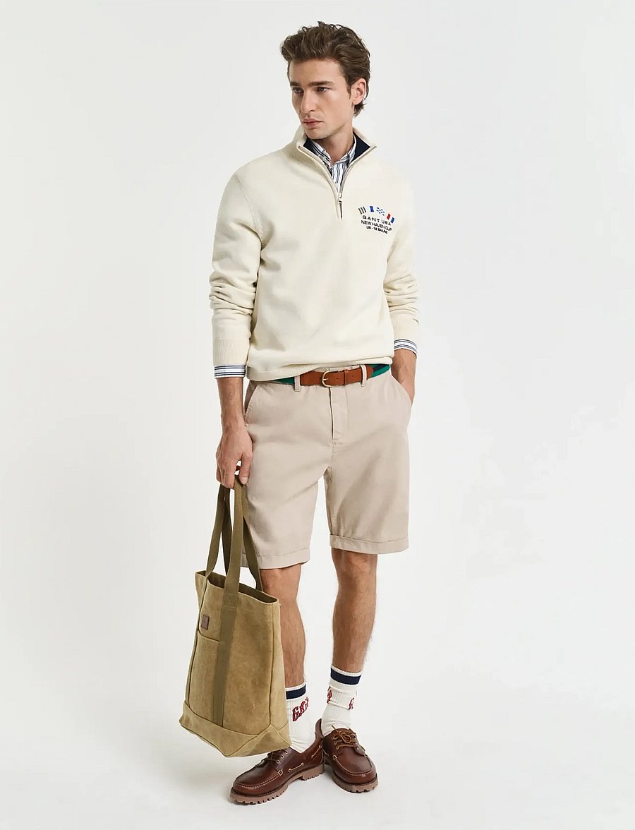Gant - REG SUNFADED CHINO SHORTS - chinos shorts - dry sand - 4