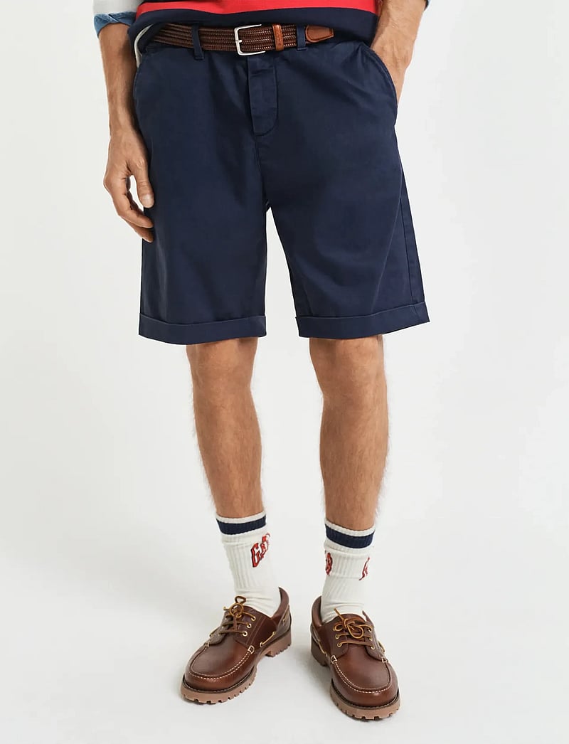 GANT - REG SUNFADED CHINO SHORTS - chino lühikesed püksid - evening blue - 3