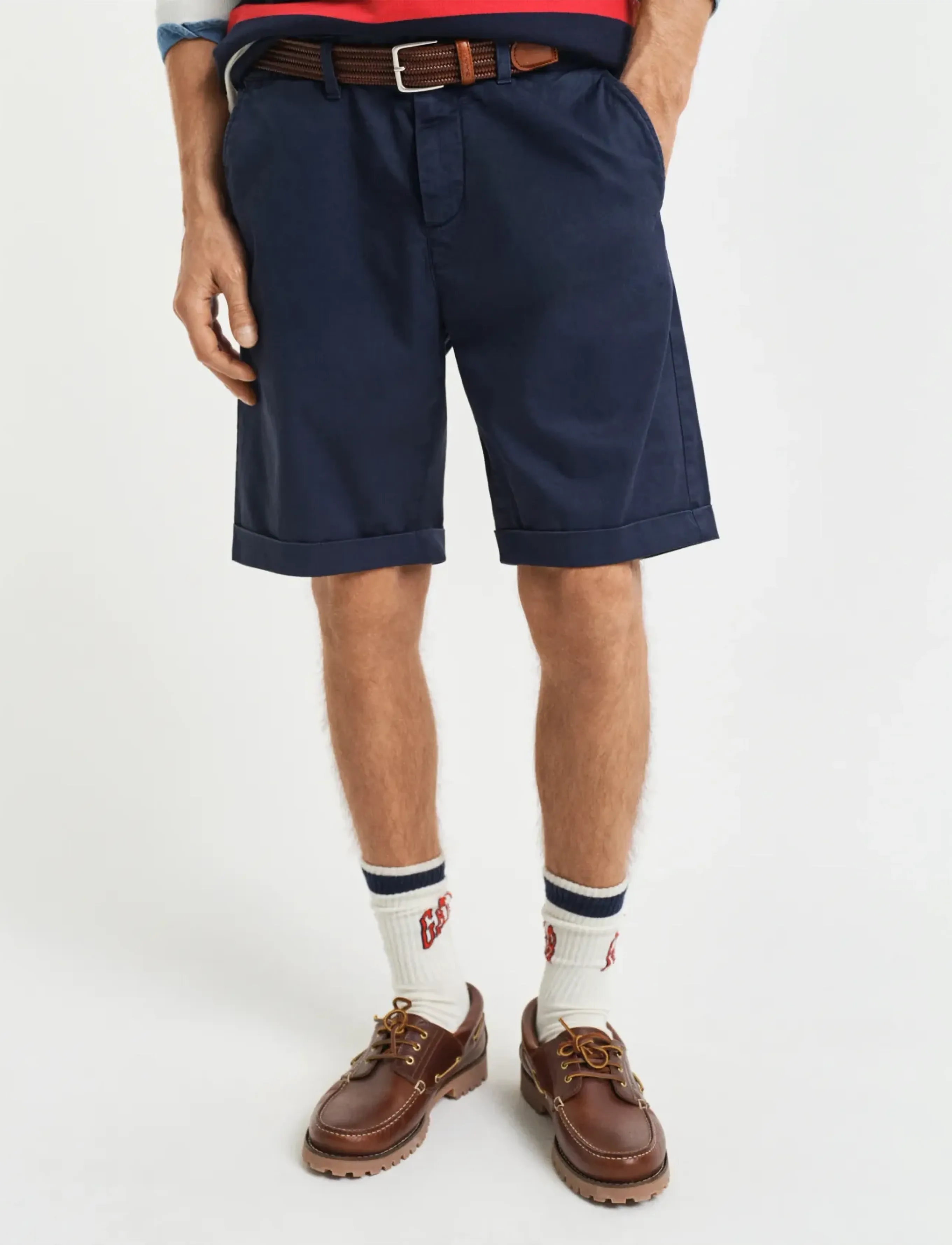 Gant - REG SUNFADED CHINO SHORTS - chinos shorts - evening blue - 3