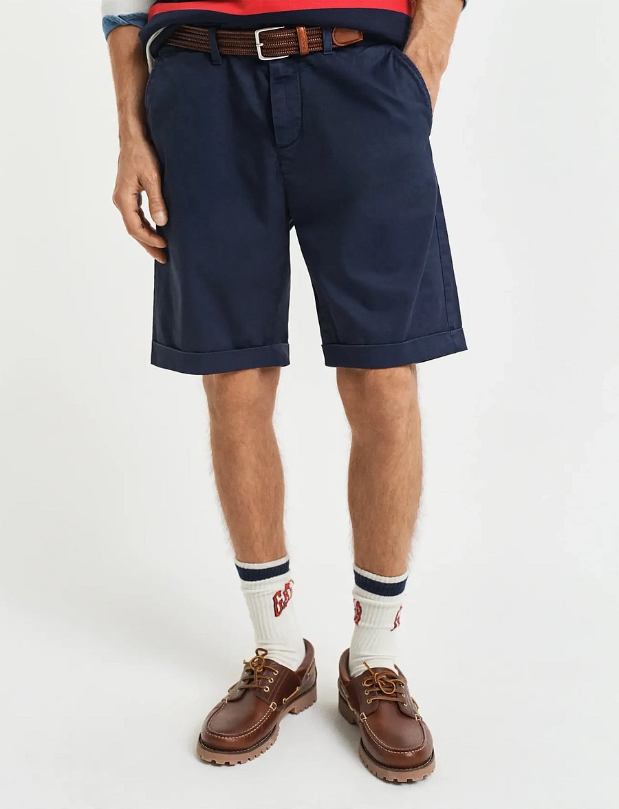 Gant - REG SUNFADED CHINO SHORTS - chinos shorts - evening blue - 3