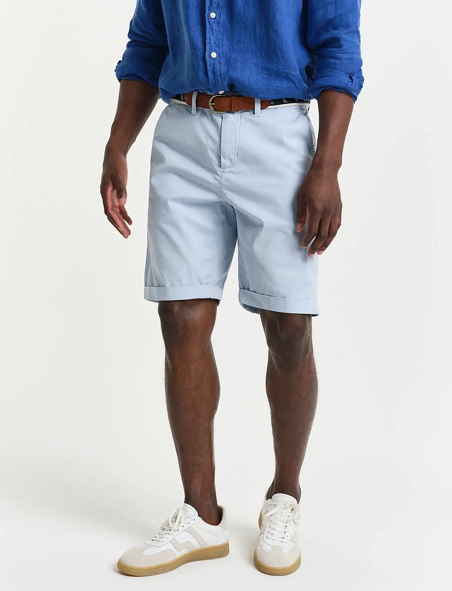 Gant - REG SUNFADED CHINO SHORTS - chinos shorts - fresh blue - 3