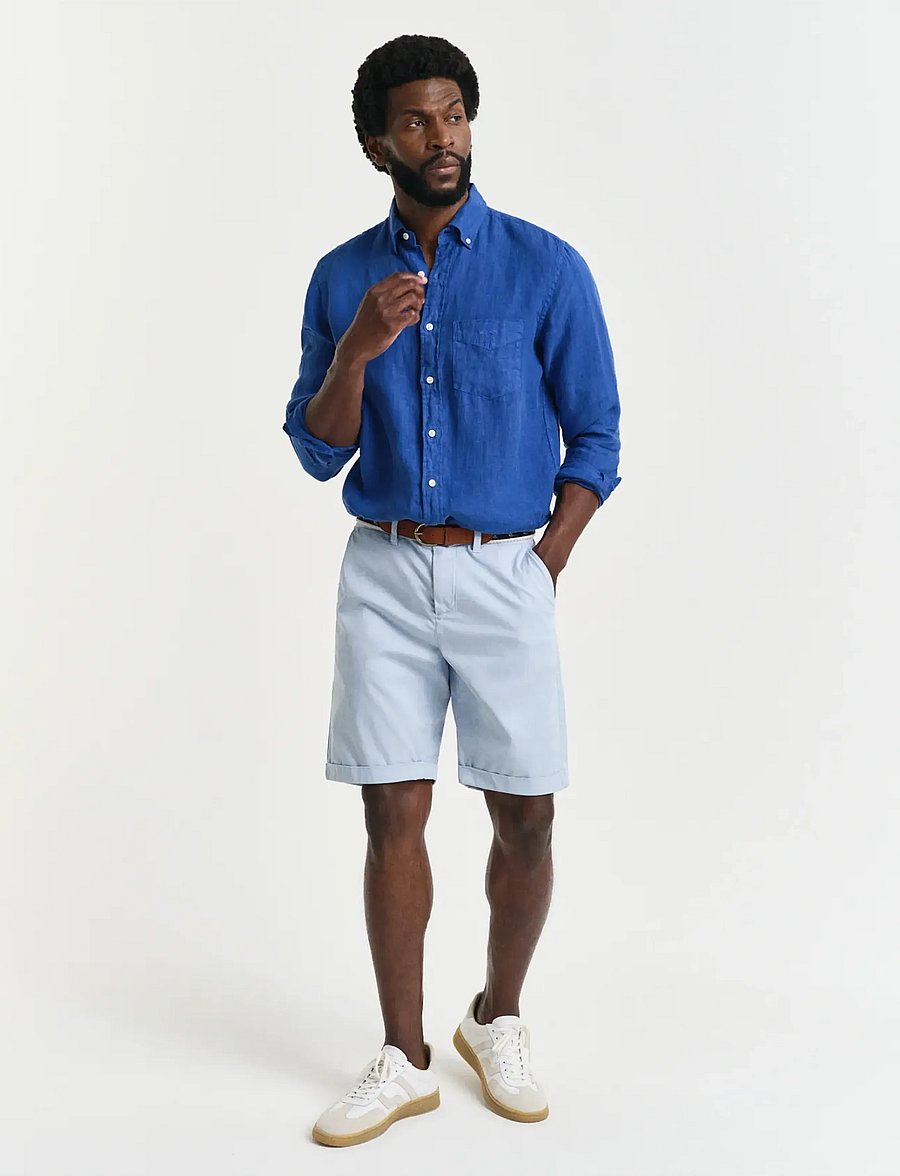 Gant - REG SUNFADED CHINO SHORTS - chinos shorts - fresh blue - 4