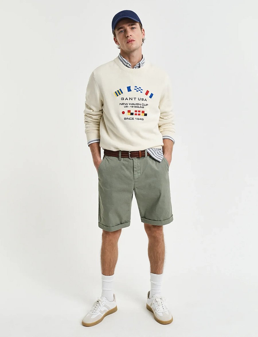 Gant - REG SUNFADED CHINO SHORTS - lühikesed chino-püksid - kalamata green - 0